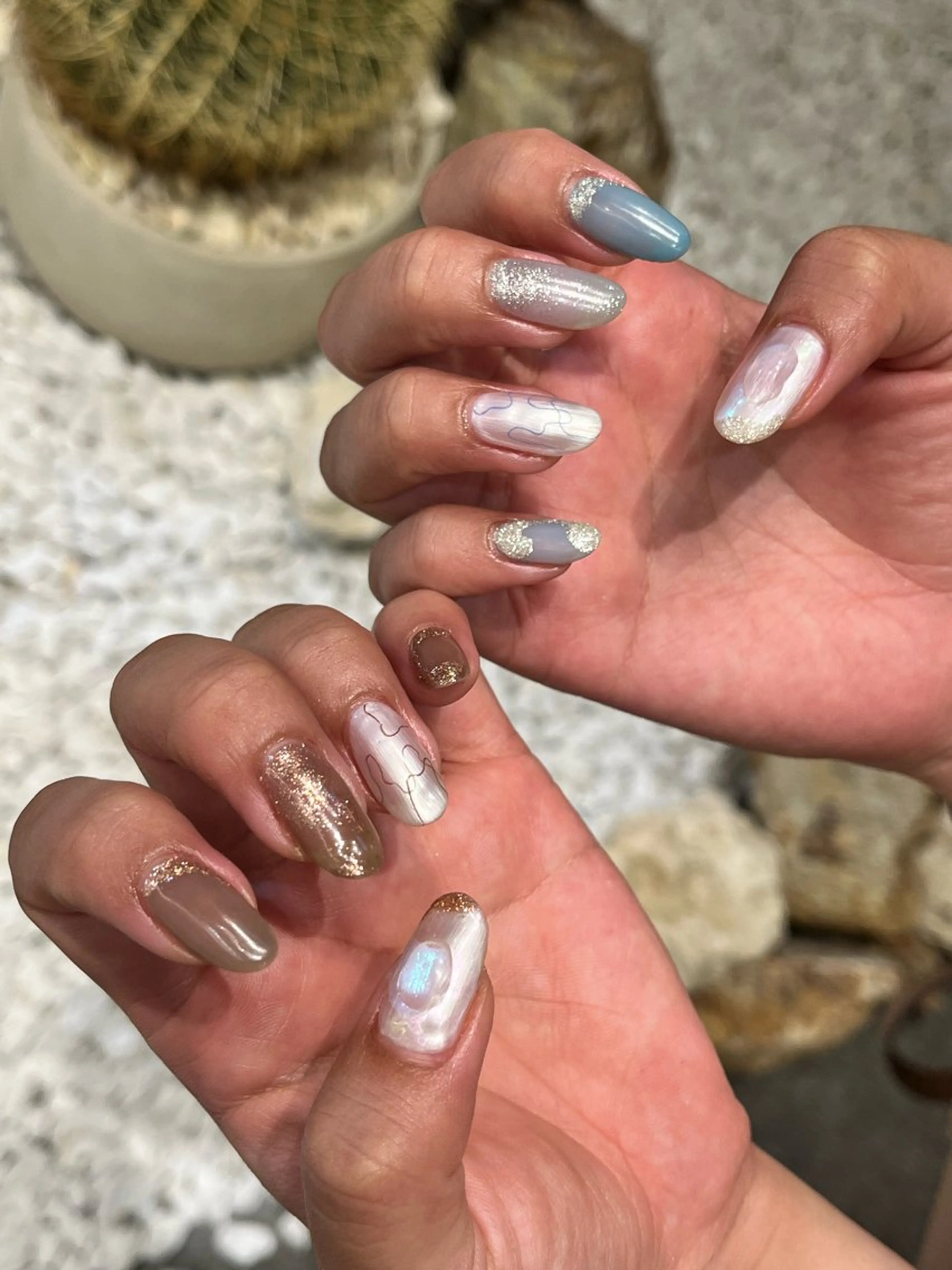 ネイル ニュアンスネイル ハンドネイル ∴Sanae. ∴ トータルビューティーのマツエク・マツパデザイン