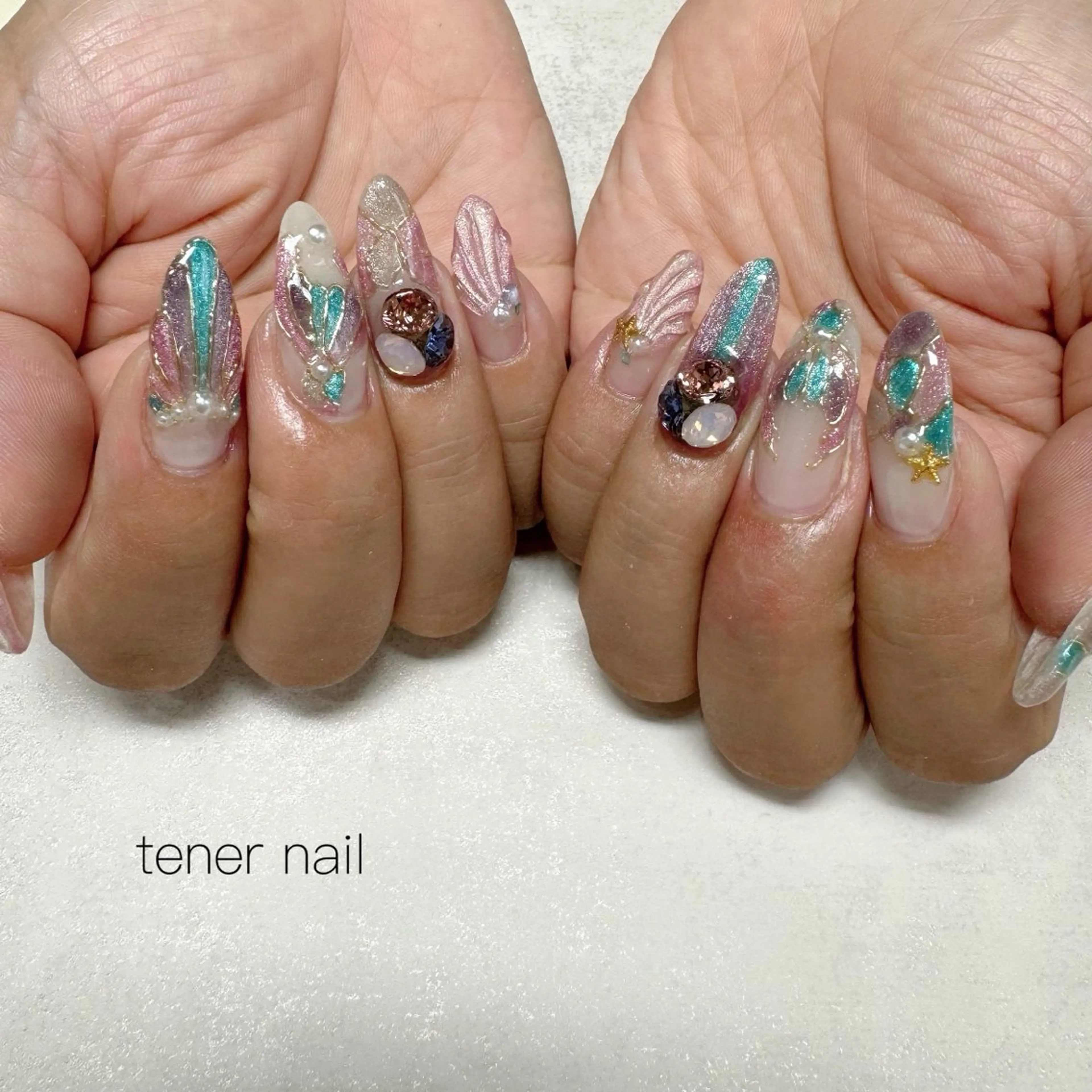 ネイル マグネットネイル ハンドネイル テネルネイル tener nailのネイルデザイン