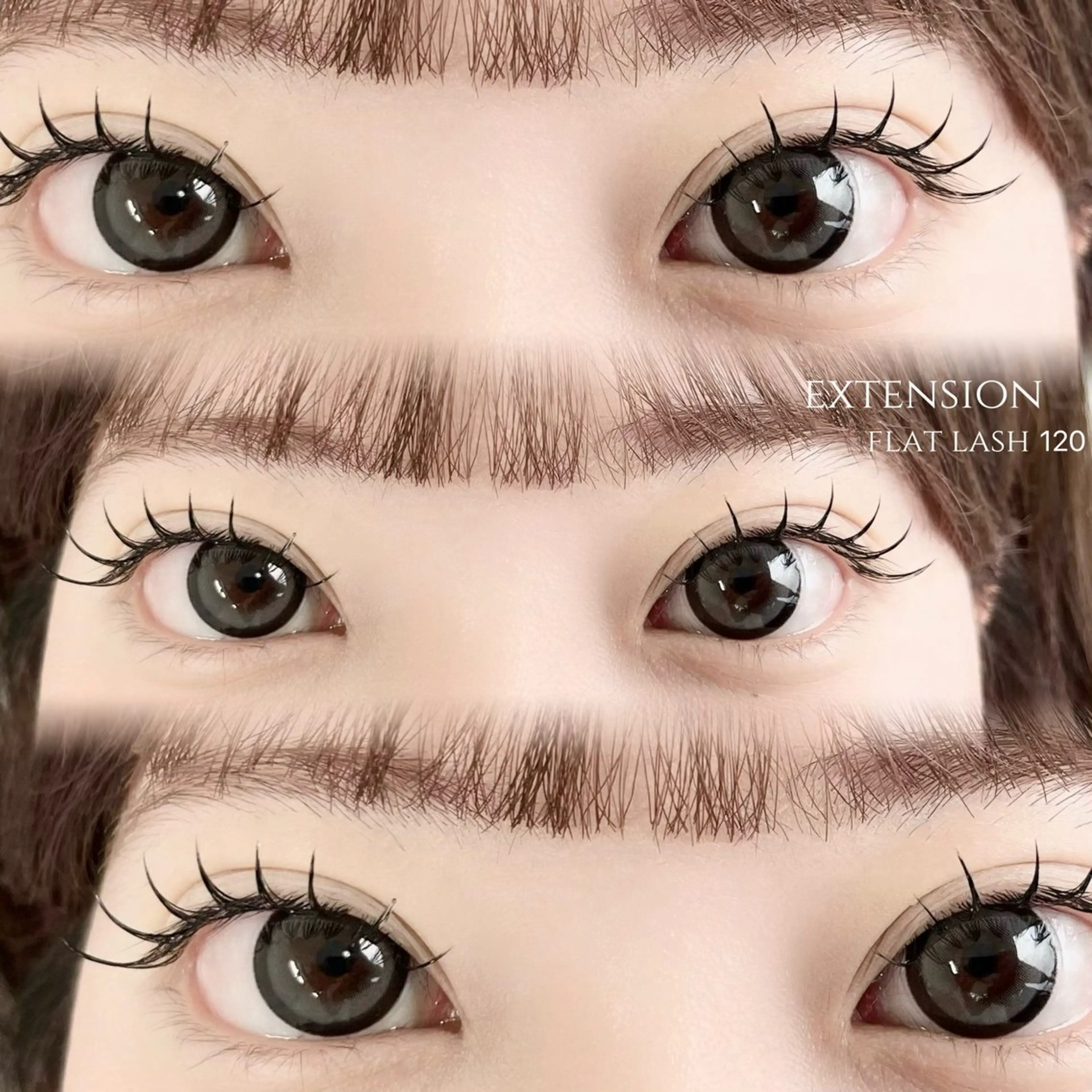 マツエク・マツパ 束感まつ毛 フラットラッシュ マツエク 佐藤 実優のマツエク・マツパデザイン