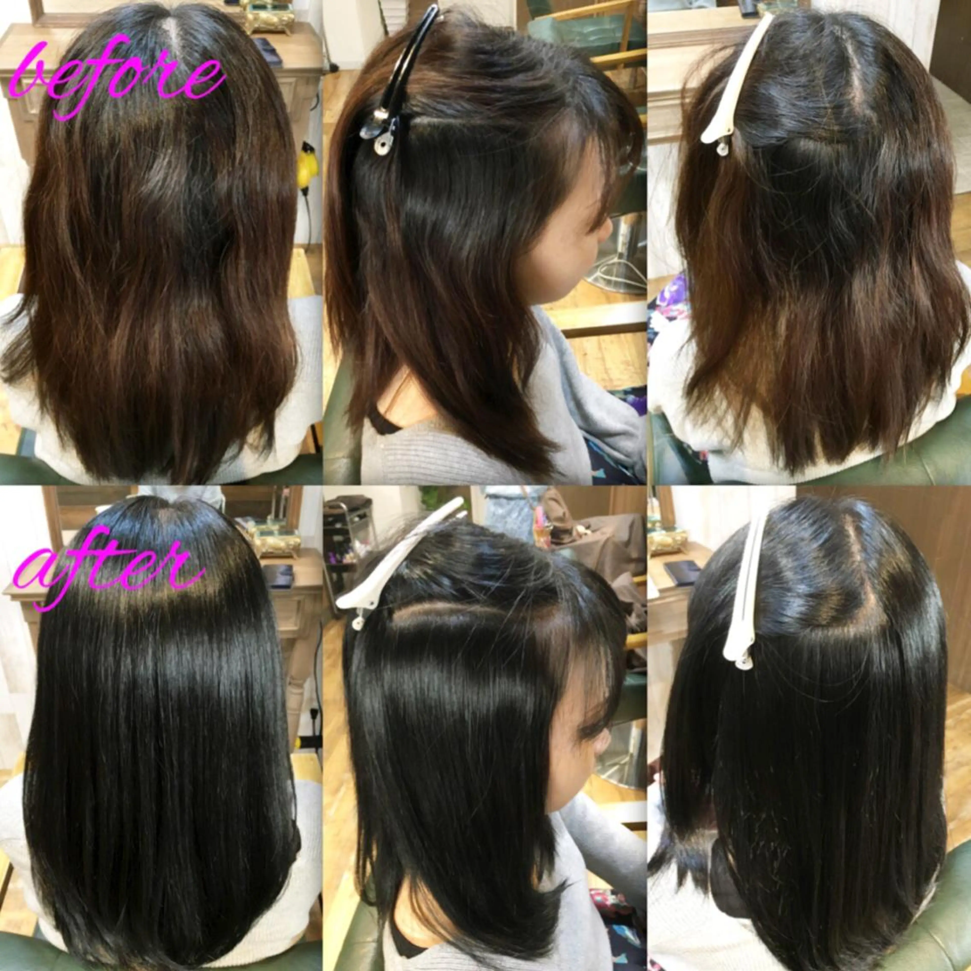 セミロング パーマ ストレートパーマ ブリーチ縮毛矯正/ デサキ ショウヘイのヘアスタイル