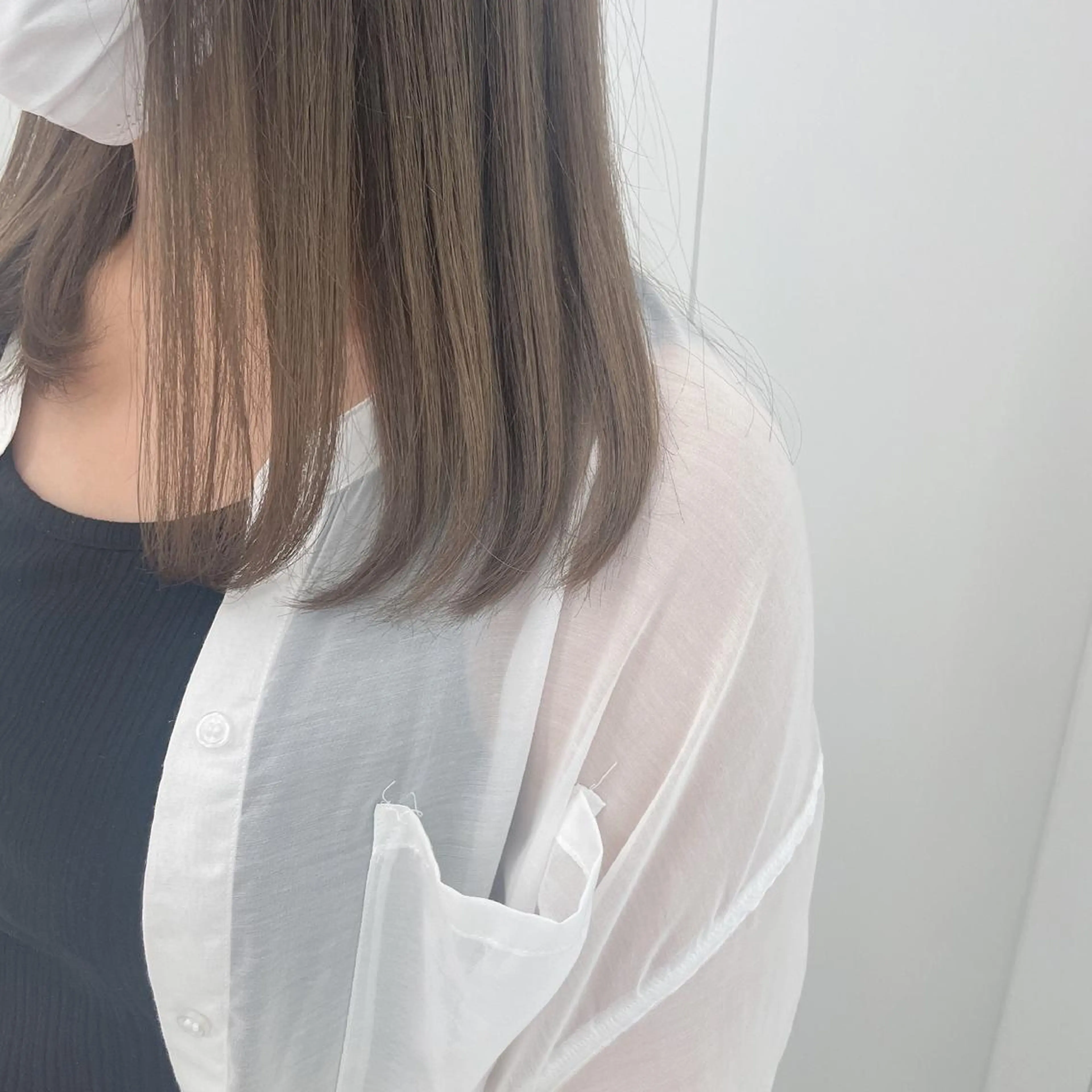 ミディアム カラー ヘアカラー 💗🤍透明感カラー 🤍💗kanonのヘアスタイル