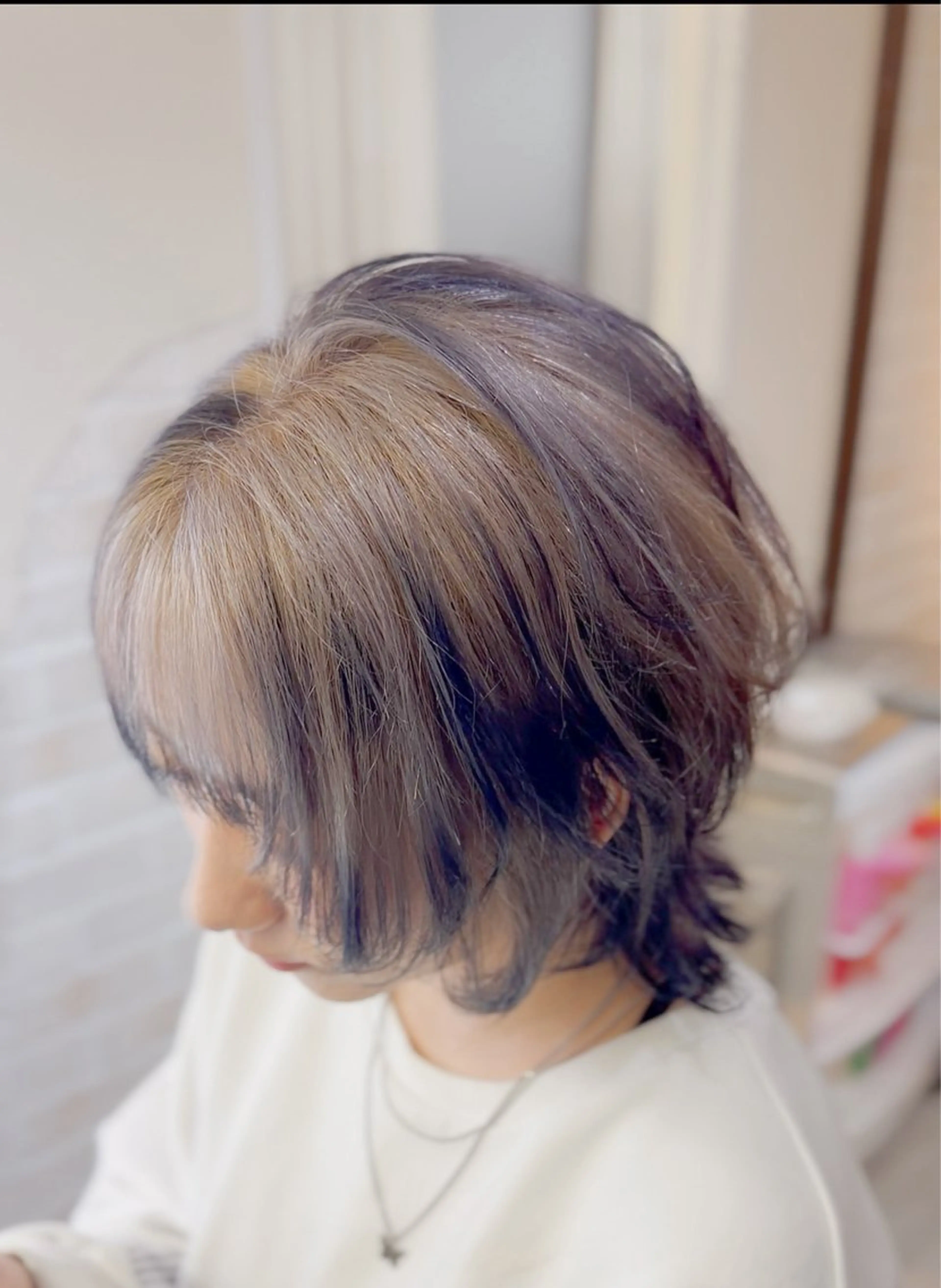 ショート ウルフカット カット ヘアカラー 飯星慧斗 /ブリーチ、縮毛矯正のヘアスタイル