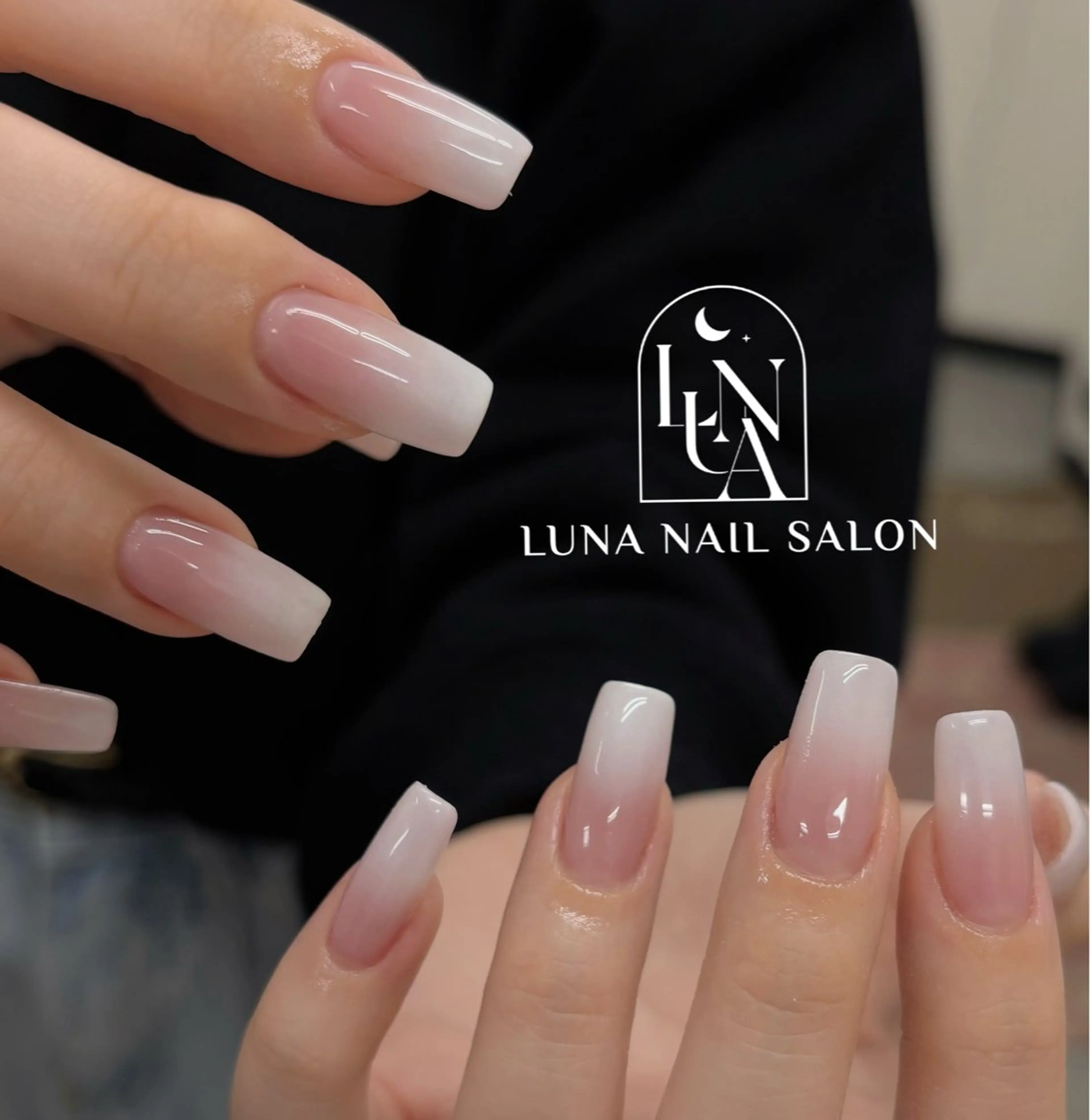 ネイル アートネイル フレンチネイル ジェルネイル ガラスフレンチ 韓国ネイル Kozeni NAIL SALONのネイルデザイン