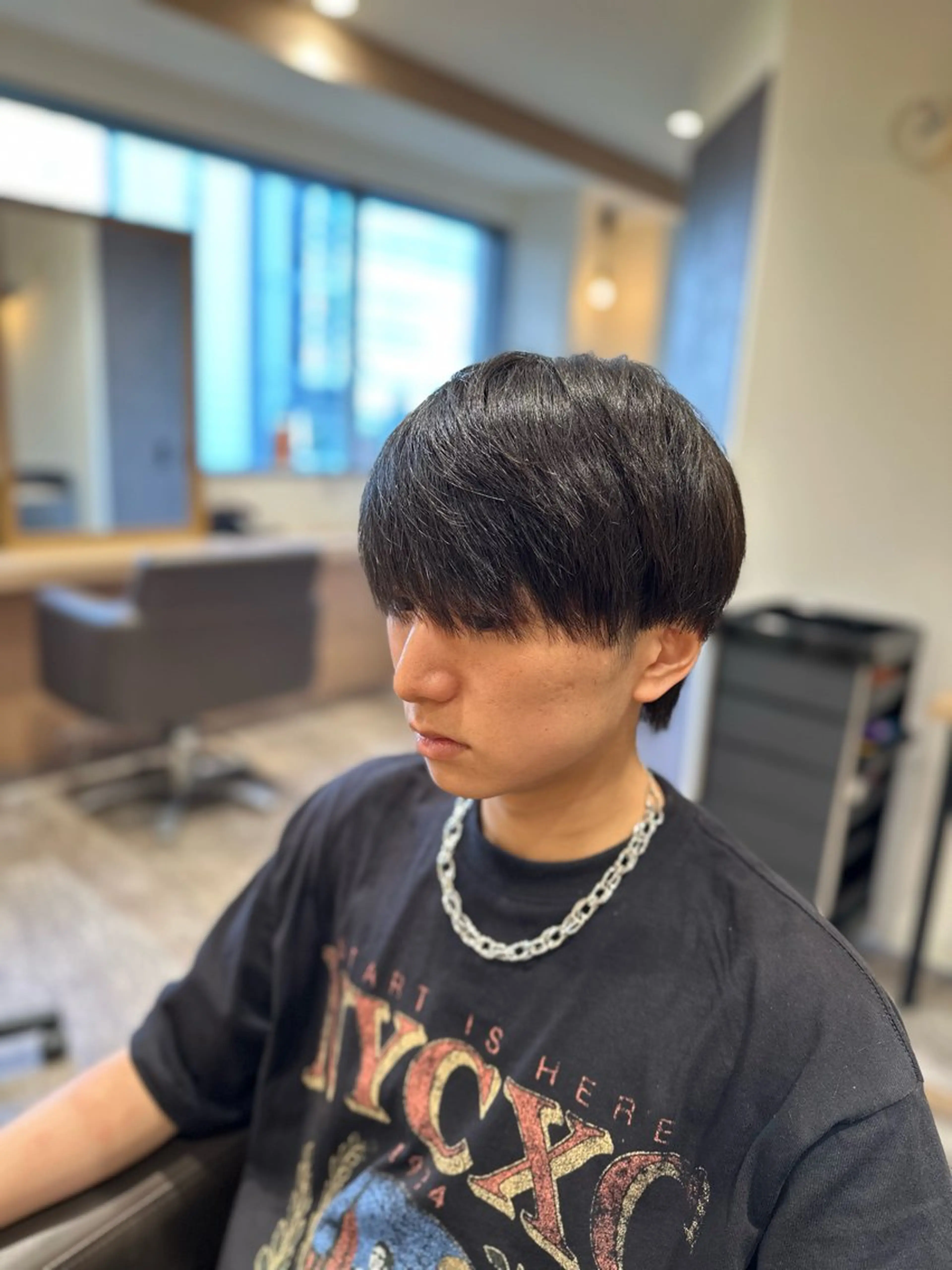 ミディアム メンズ カット 縮毛矯正 メンズカット×眉毛 デザイナー⚘Nanaの眉毛・アイブロウイメージ