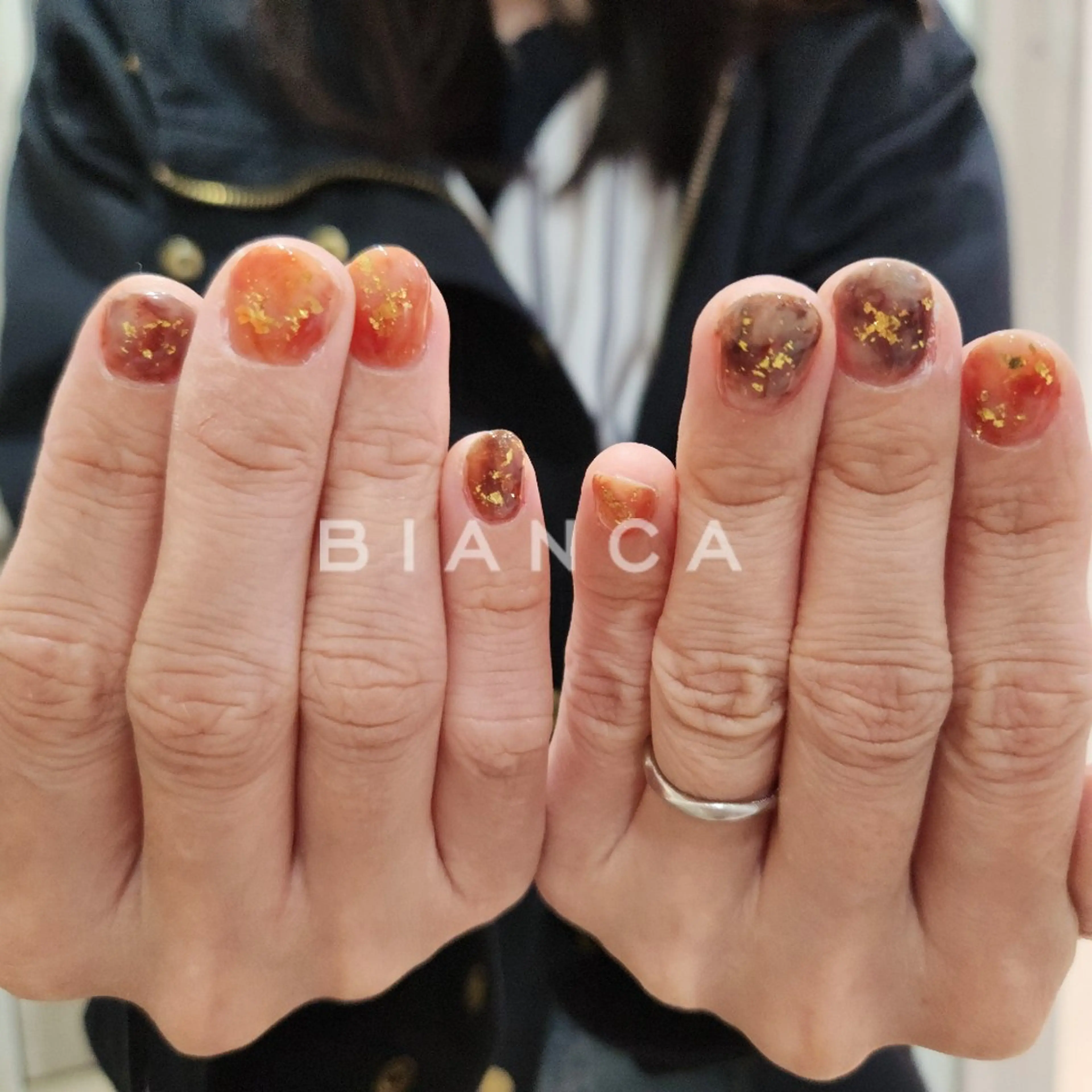 ネイル メンズ ハンドネイル Bianca名駅店 あゆのネイルデザイン