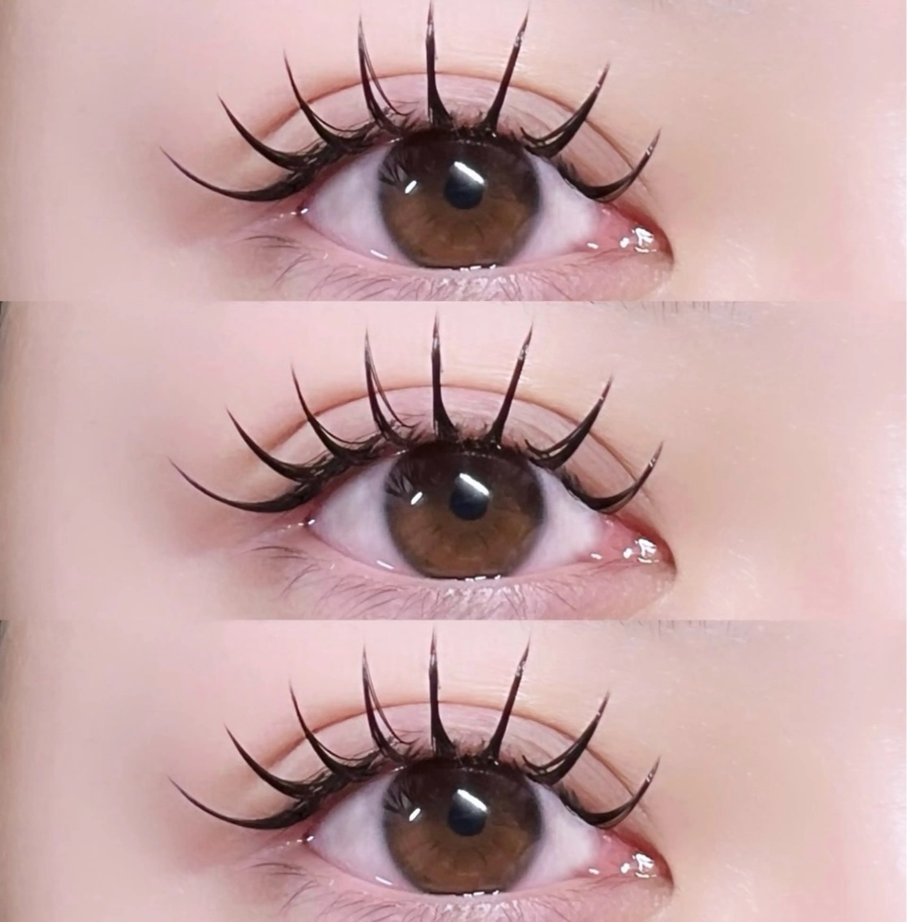 【まつげエクステ】⭐️オフ無料⭐️ダブルフラットラッシュ 100束💛束感コーティング付✨の写真