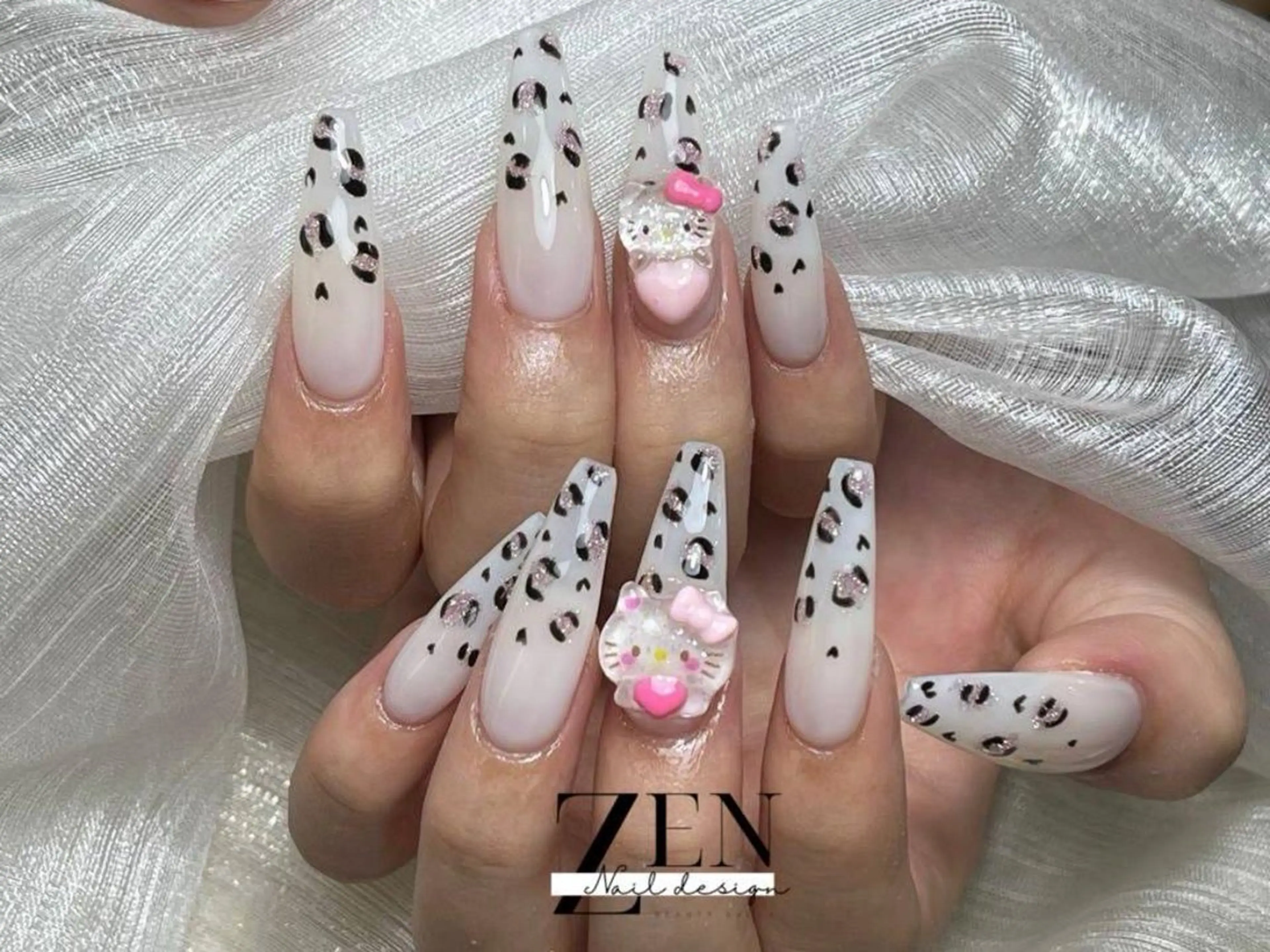 ネイル チークネイル 長さ出し フレンチネイル 韓国ネイル マグネットネイル ハンドネイル Zen Nail Design 池袋のネイルデザイン