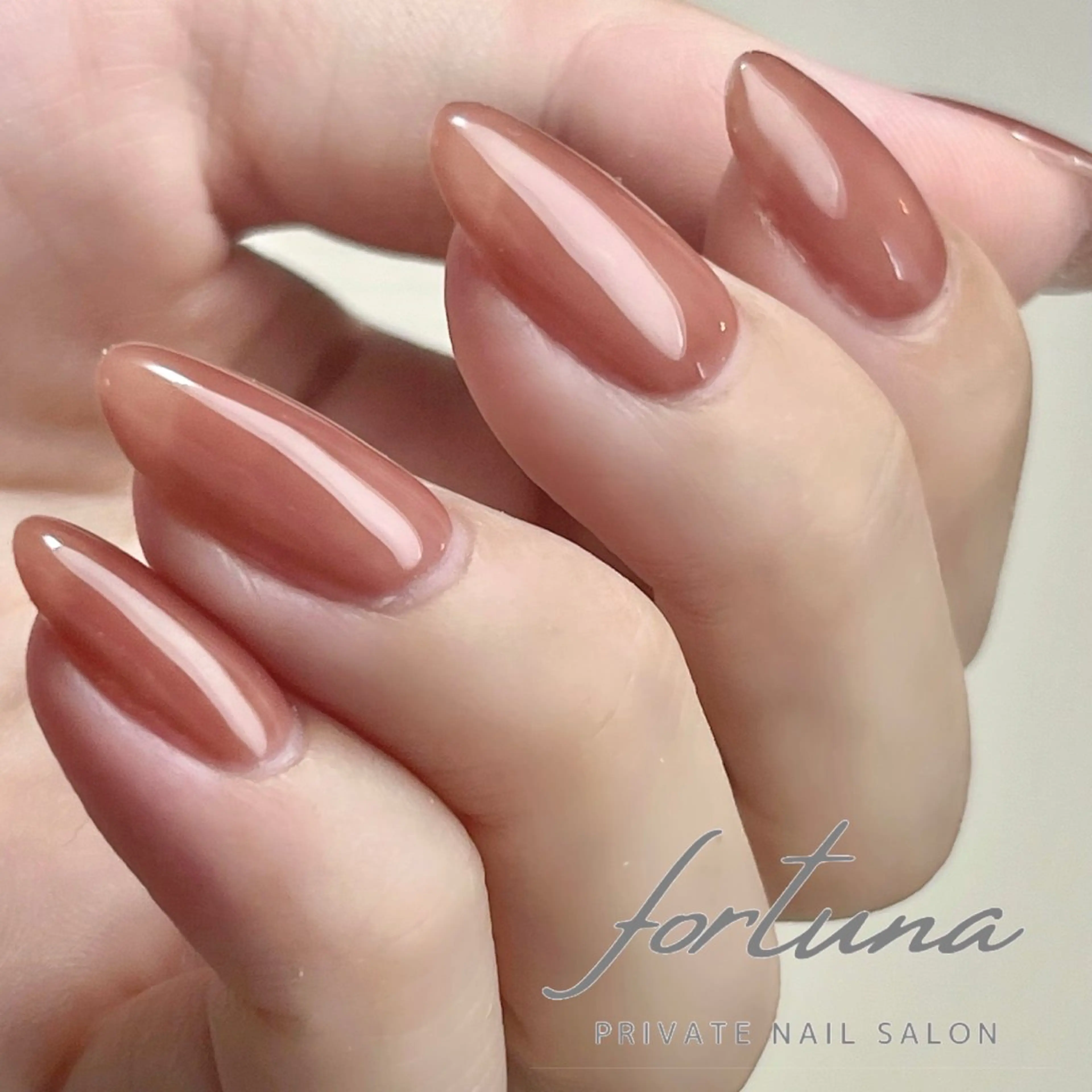 ネイル ジェルネイル オフィスネイル ワンカラーネイル パラジェル シンプルネイル fortuna 武藤裕美のネイルデザイン