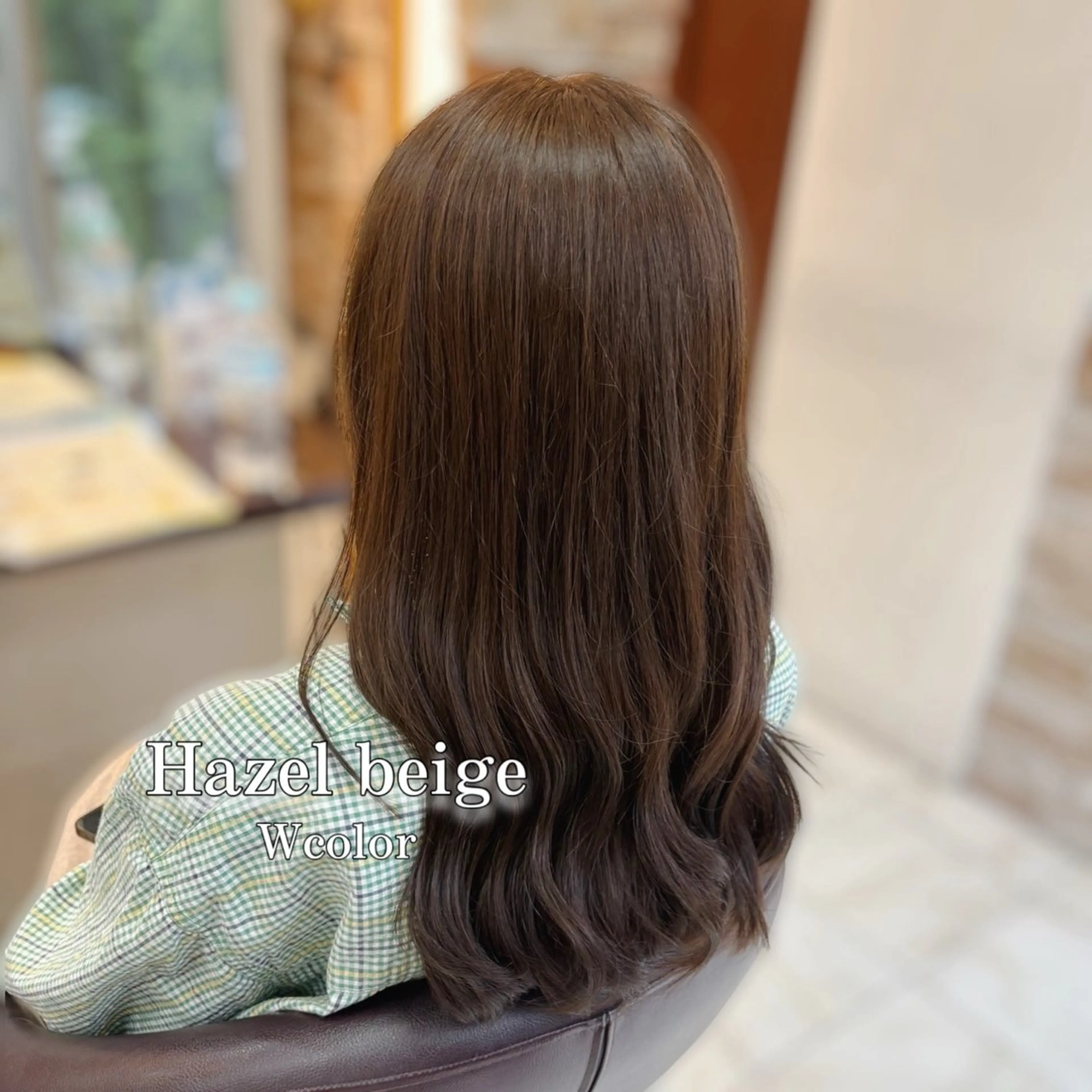 ロング カラー ベージュカラー ブリーチ 透明感カラー ダブルカラー ヘーゼル ヘアカラー トリートメント 🧸HARUNA 艶髪✨透明感🫧のヘアスタイル