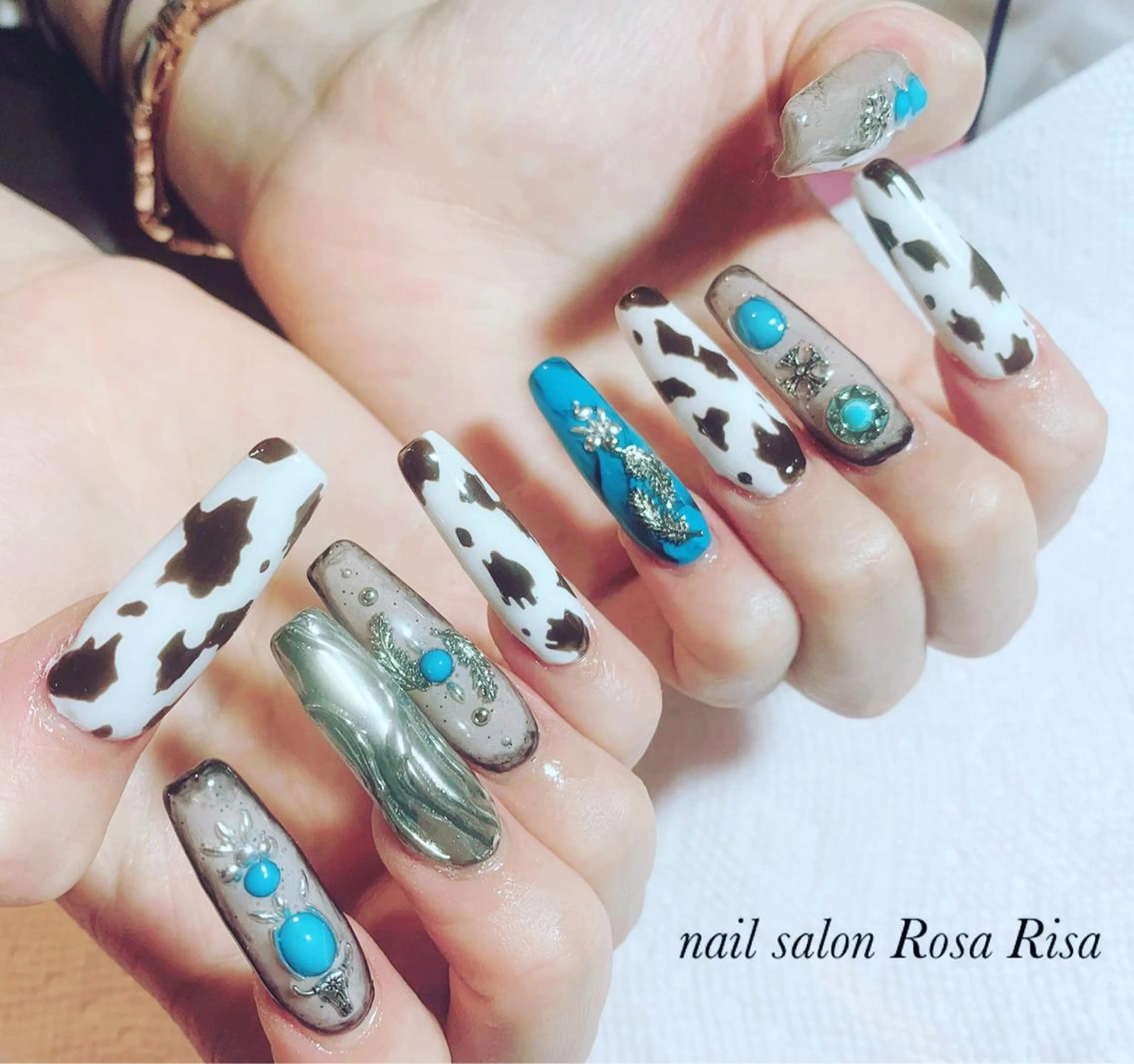 ロング ネイル ロング ロングネイル ネイルスタジオ シェイクユアハンズのネイルデザイン