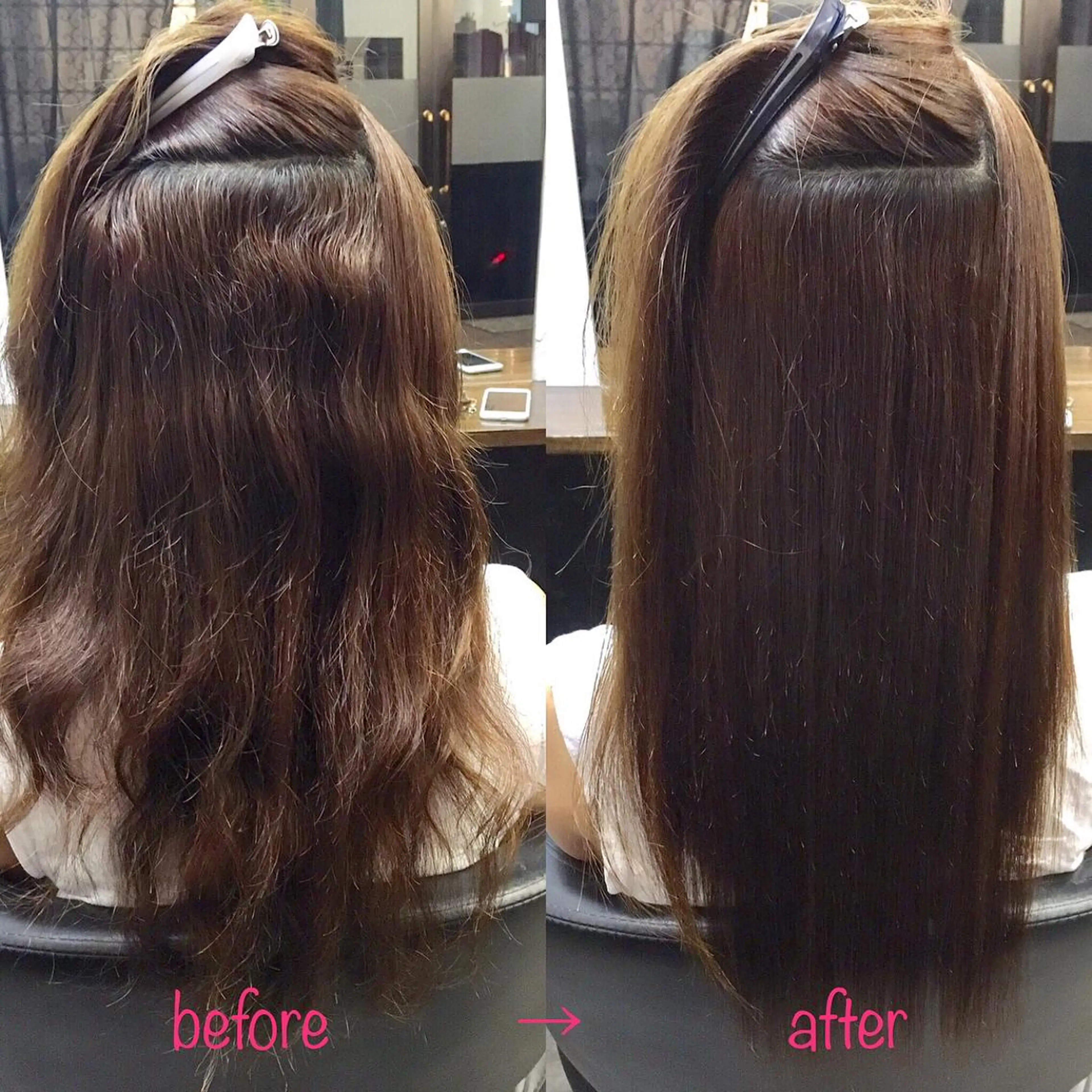 ロング 縮毛矯正&髪質改善 MAILHAIRのヘアスタイル