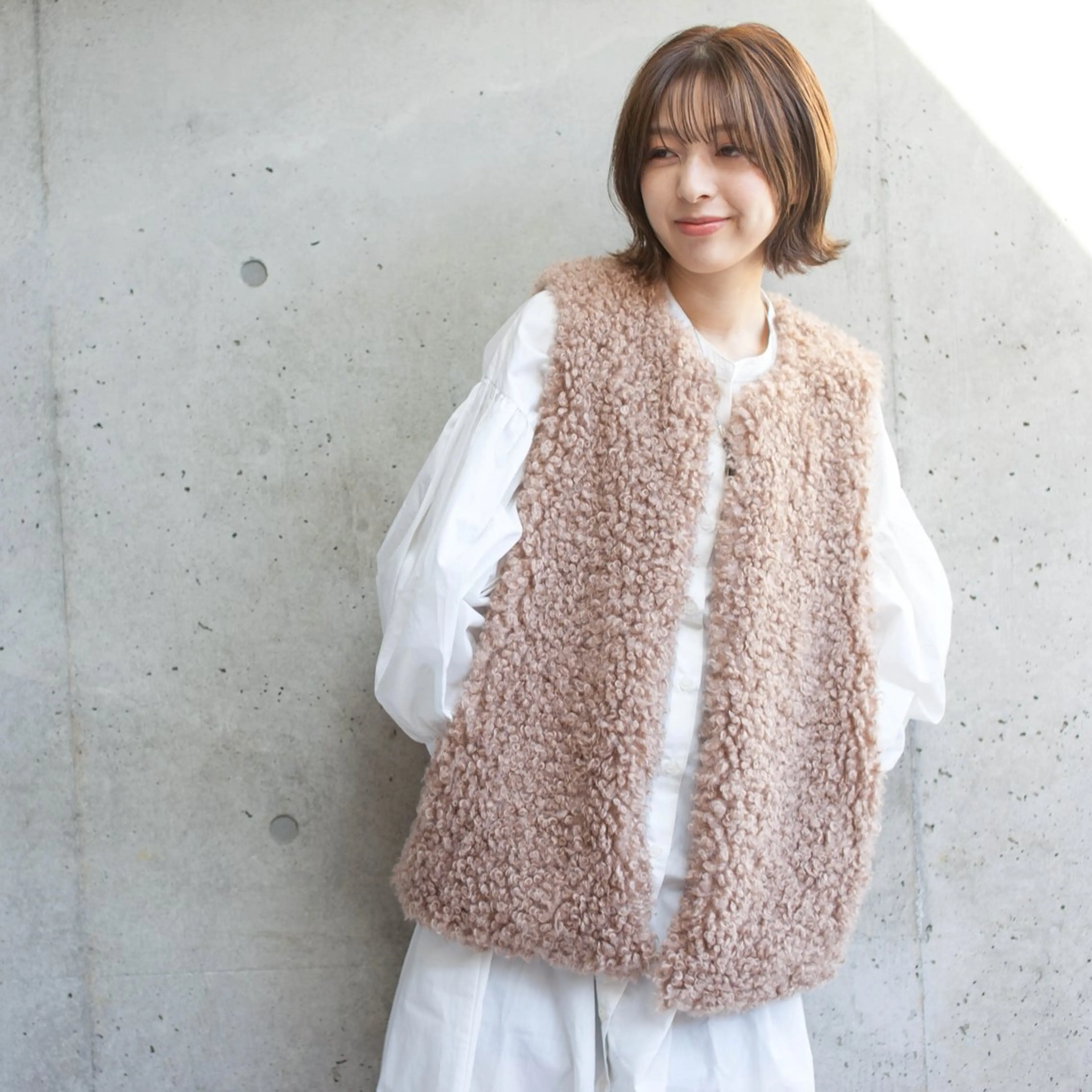 ミディアム 縮毛矯正/髪質改善 継続する美髪のヘアスタイル