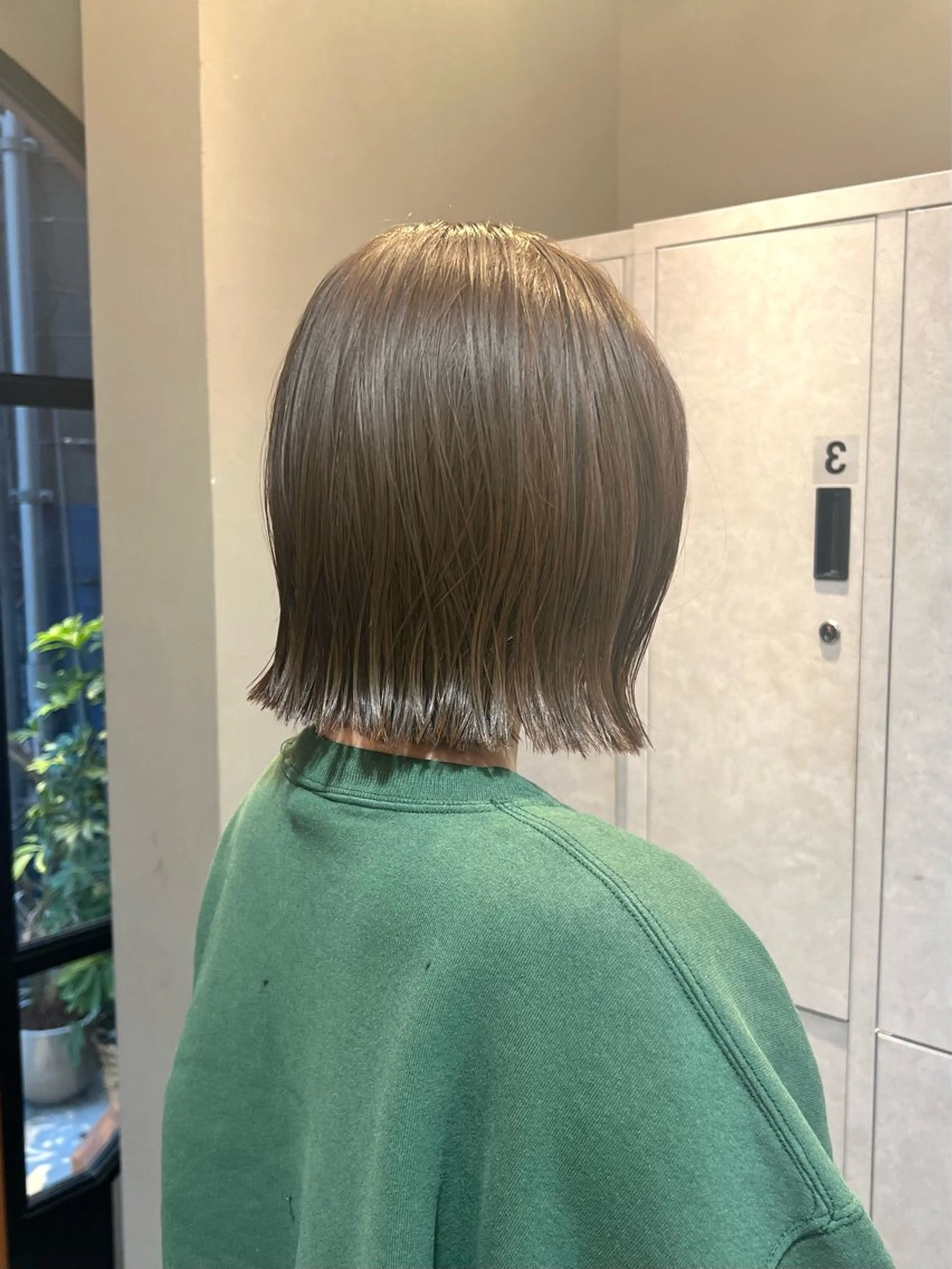 ショート カラー 切りっぱなしボブ ボブ カット ヘアカラー トリートメント 神戸ボブ✂️ ioe三宮/田 伸佳のヘアスタイル