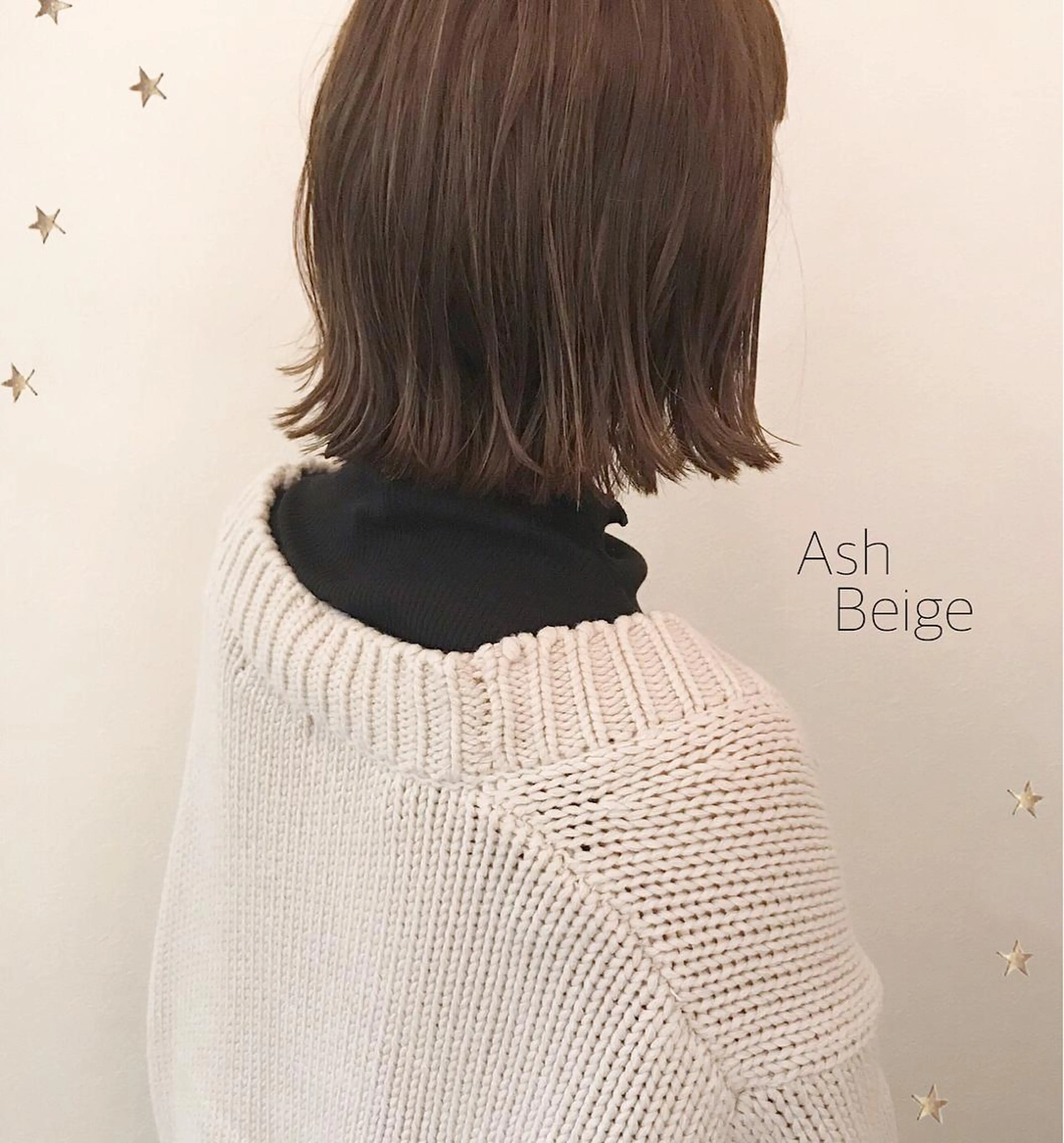 ミディアム カラー 市川 千夏のヘアスタイル