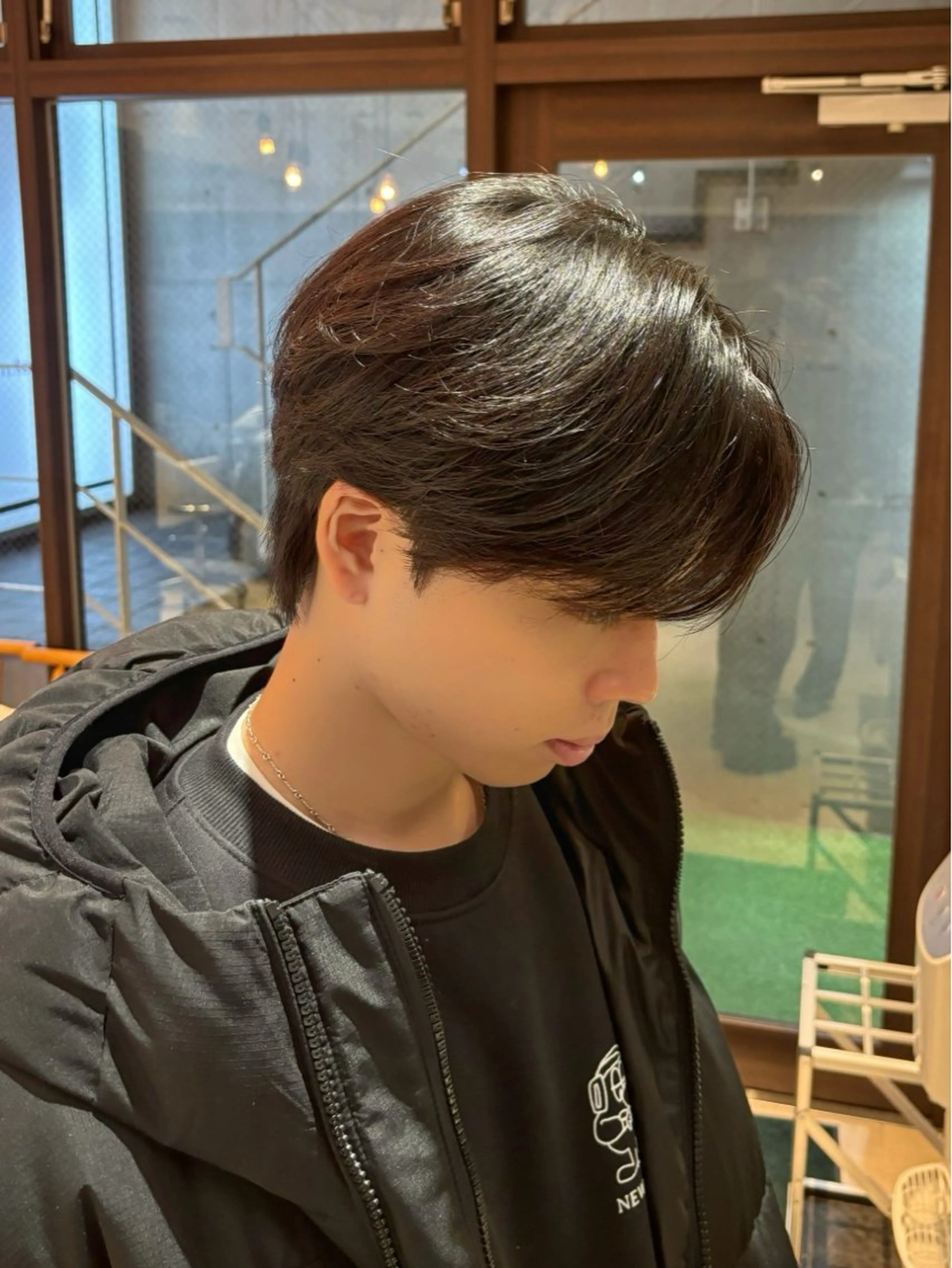 ショート パーマ メンズ カット パーマ カルマパーマ韓国ヘア shiryuのヘアスタイル