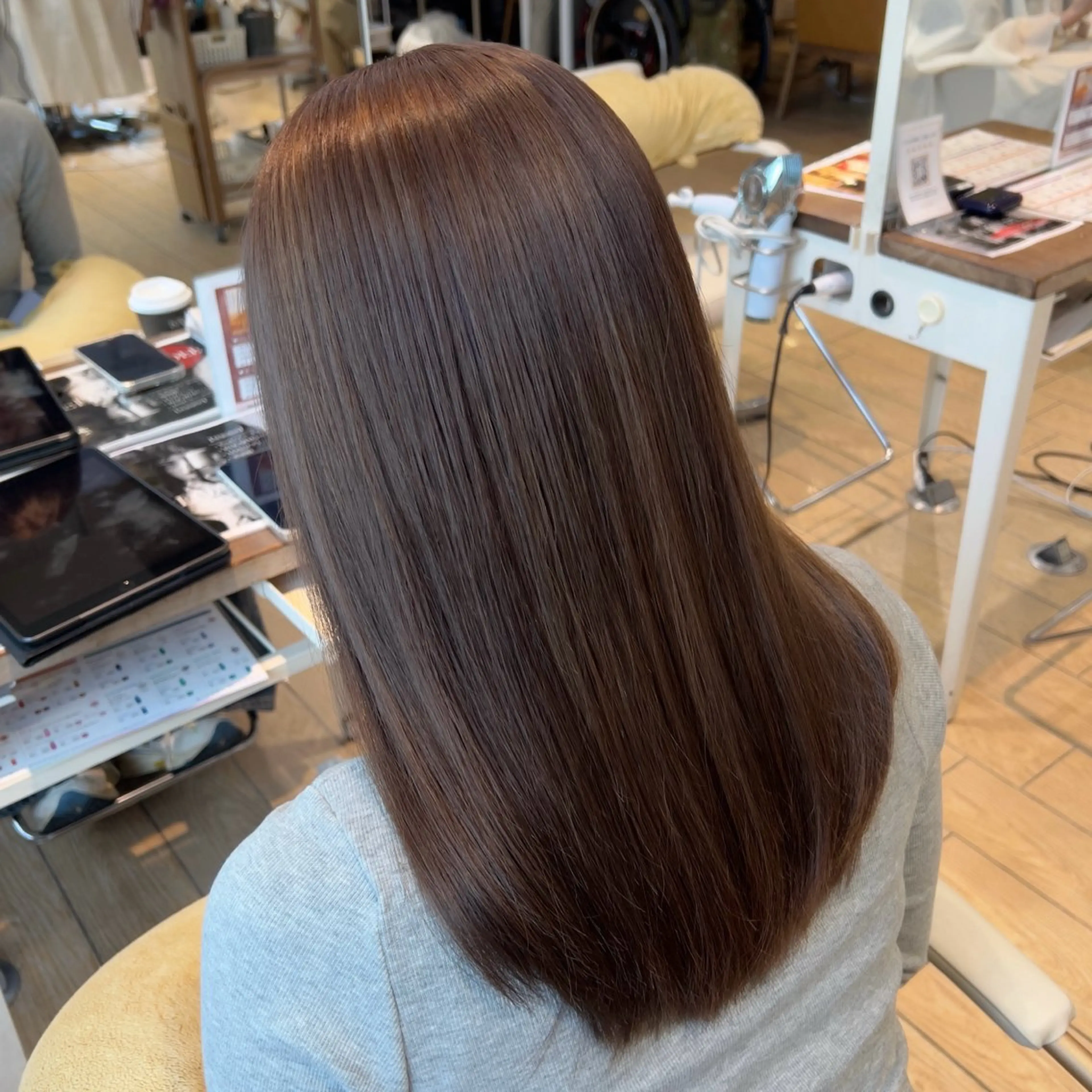 ミディアム カラー ヘアカラー トリートメント ヘッドスパ 透明感カラー/スパ /表参道/mikuのヘアスタイル