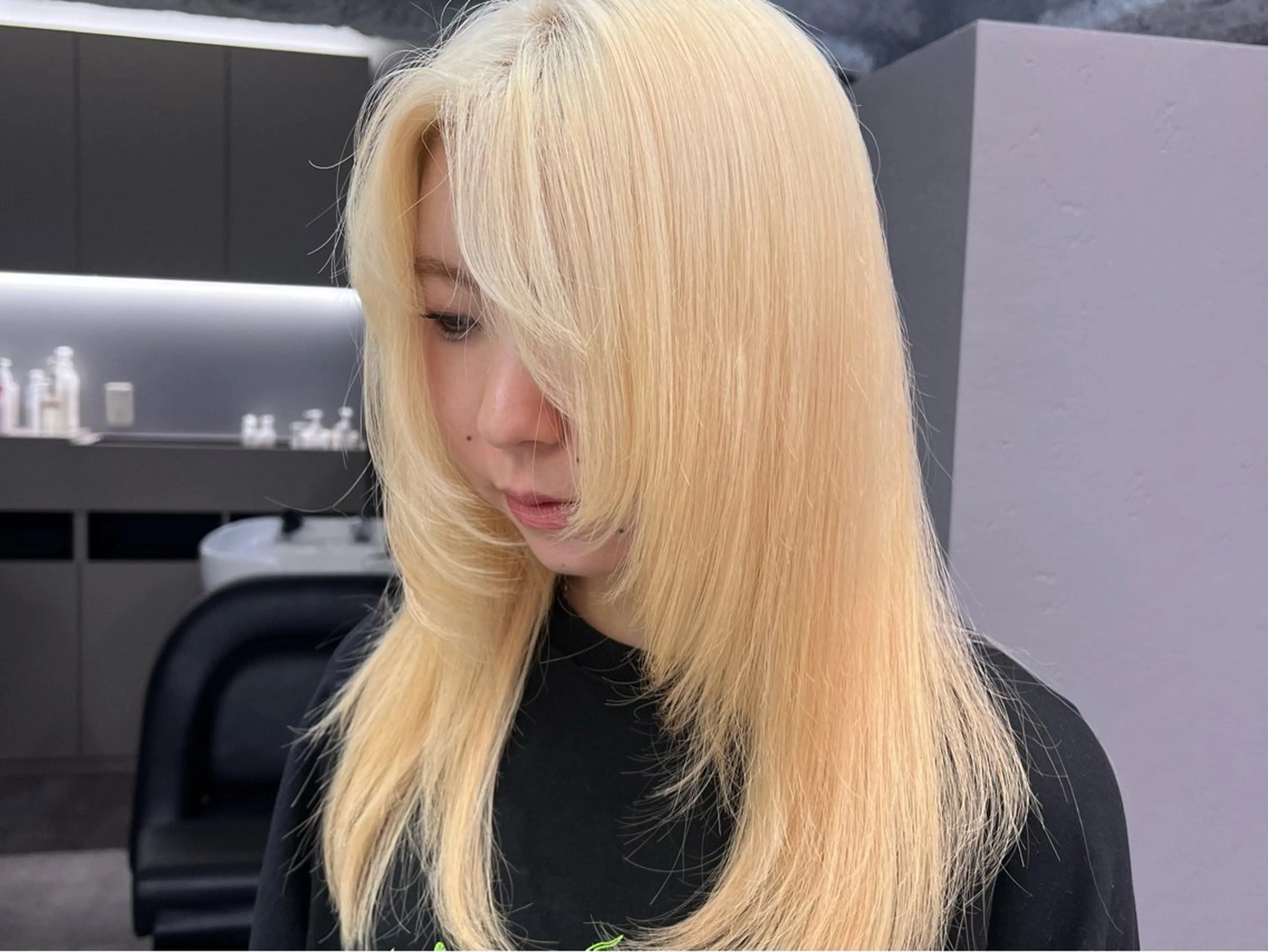 ロング ケアカラー 髪質改善 ヘアカラー akari/髪質改善 /ブリーチ/名古屋のヘアスタイル