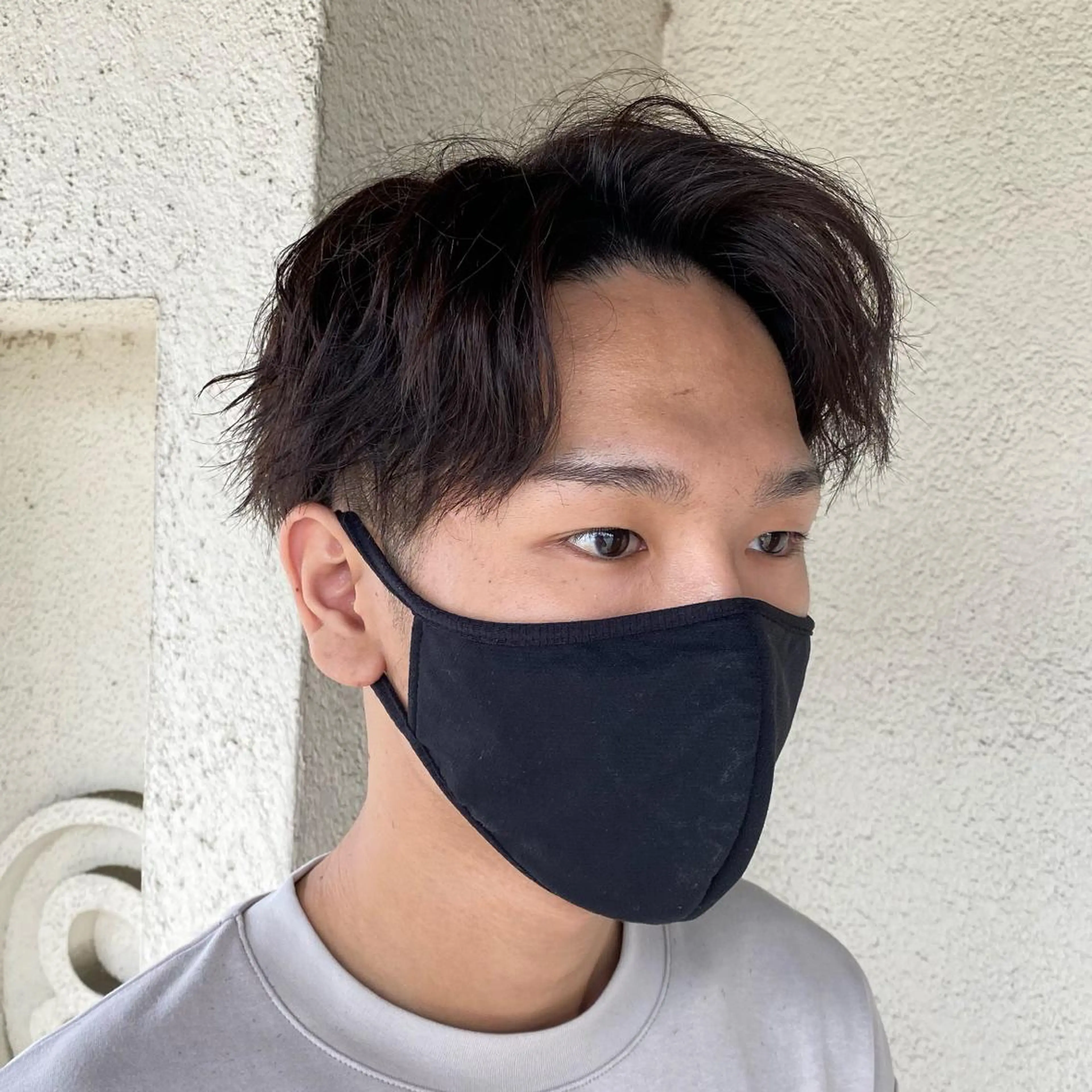 メンズ アップバング マッシュ カット geep Ryoyaのヘアスタイル