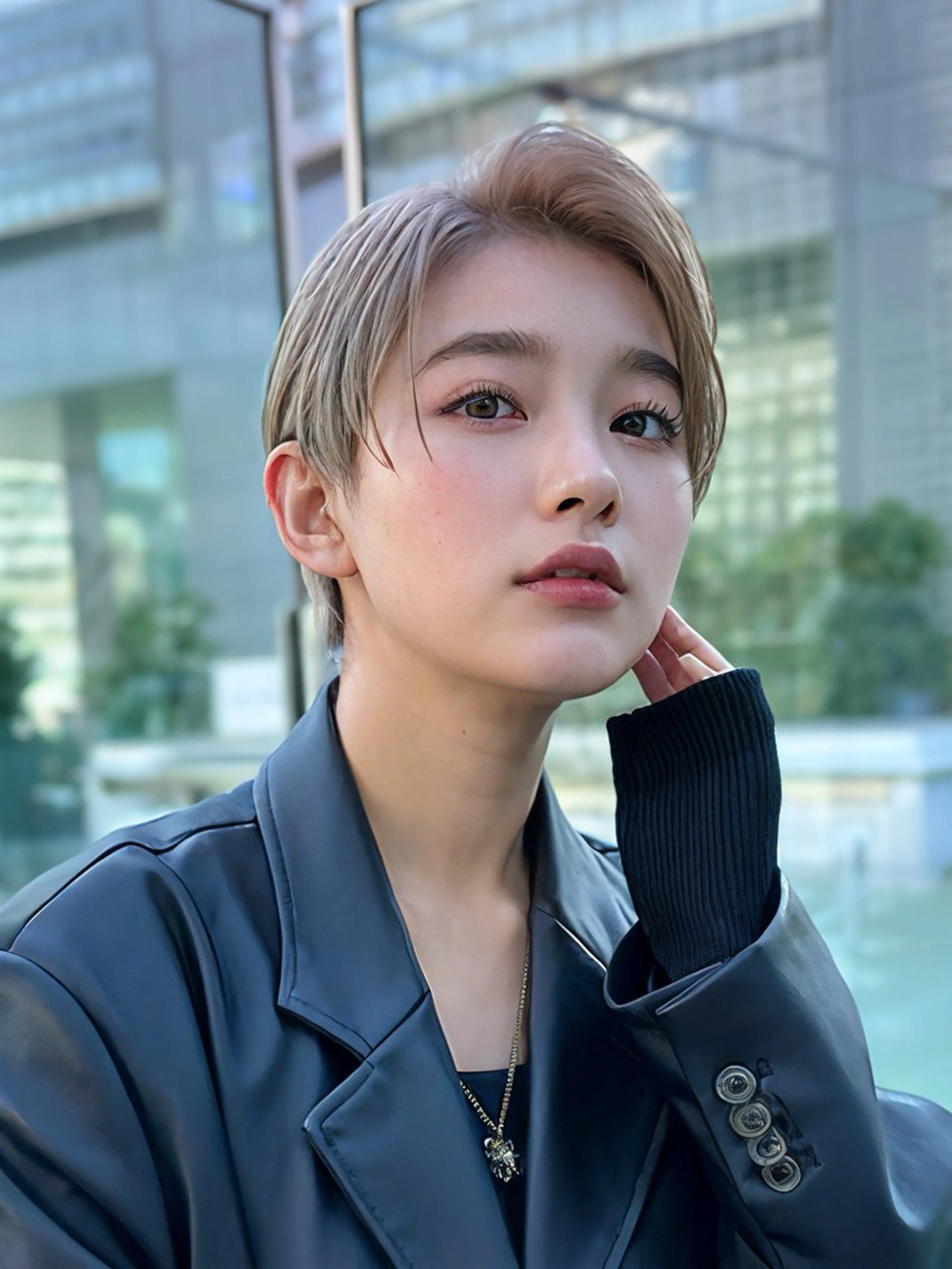 ショート カラー ヘアカラー トリートメント 女性が憧れる ショート/角田愛和のヘアスタイル