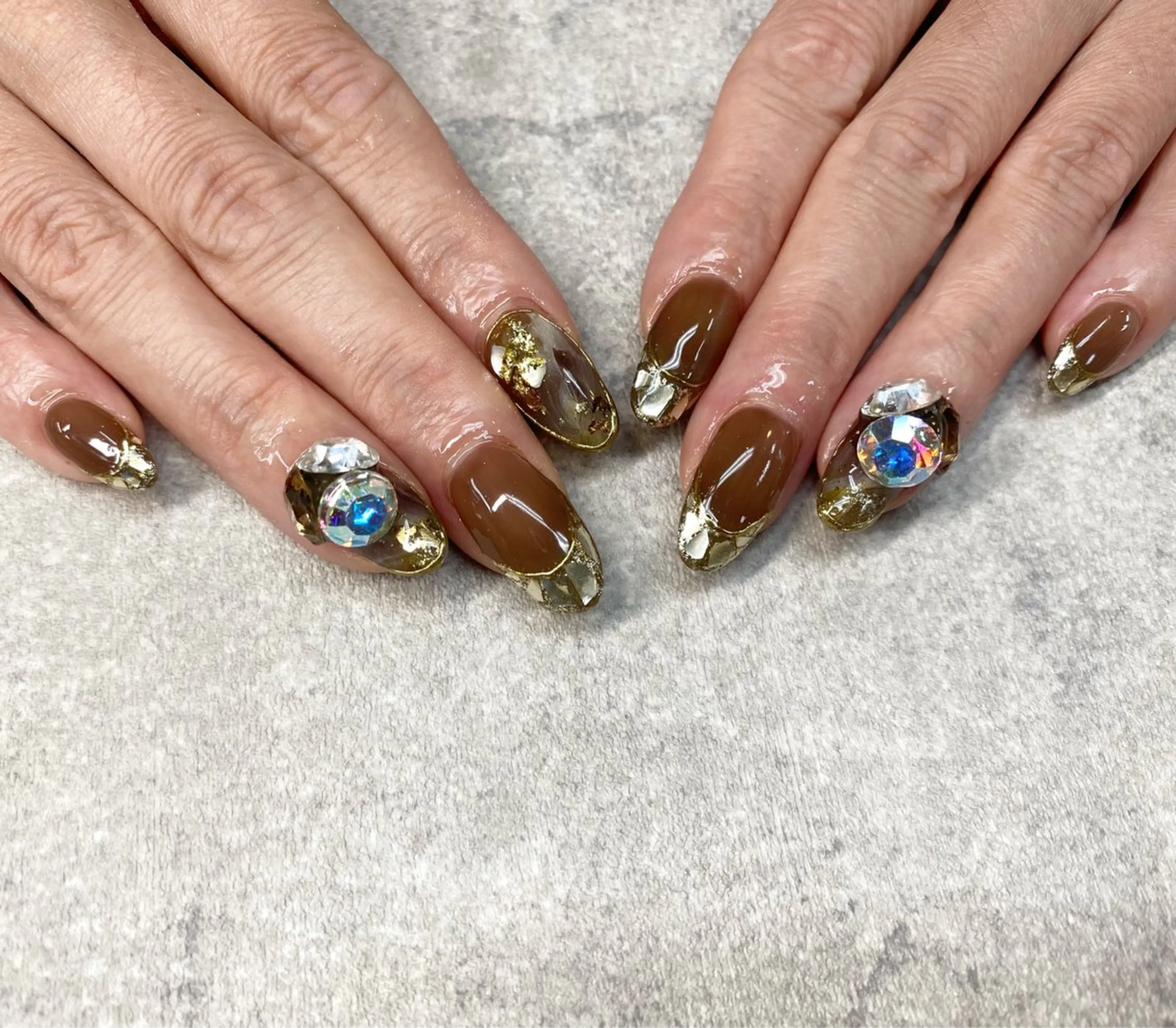 ネイル フットネイル フレンチネイル グラデーション キラキラネイル 韓国ネイル okada kannaのネイルデザイン