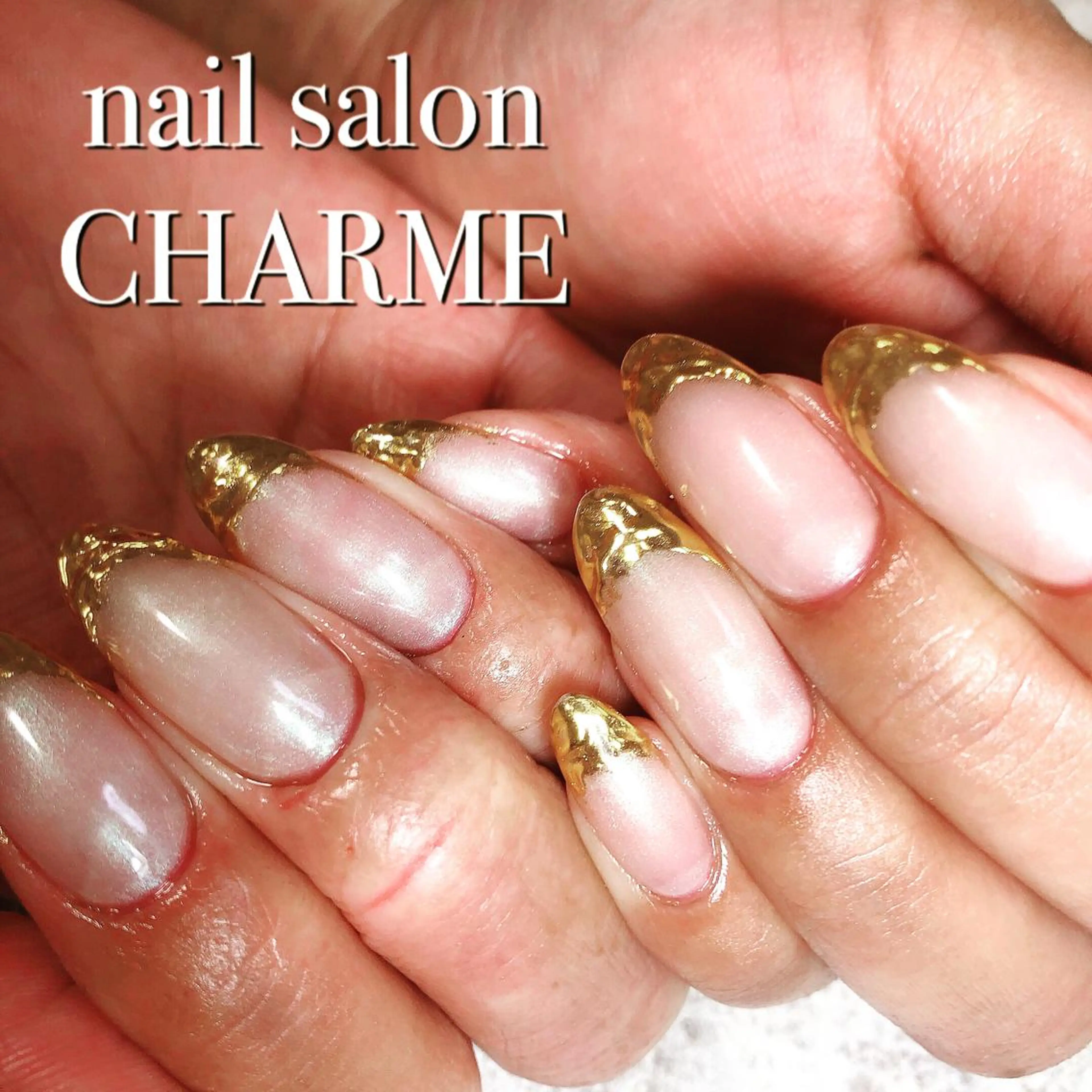 ネイル ミラーネイル nail salon CHARMEのネイルデザイン