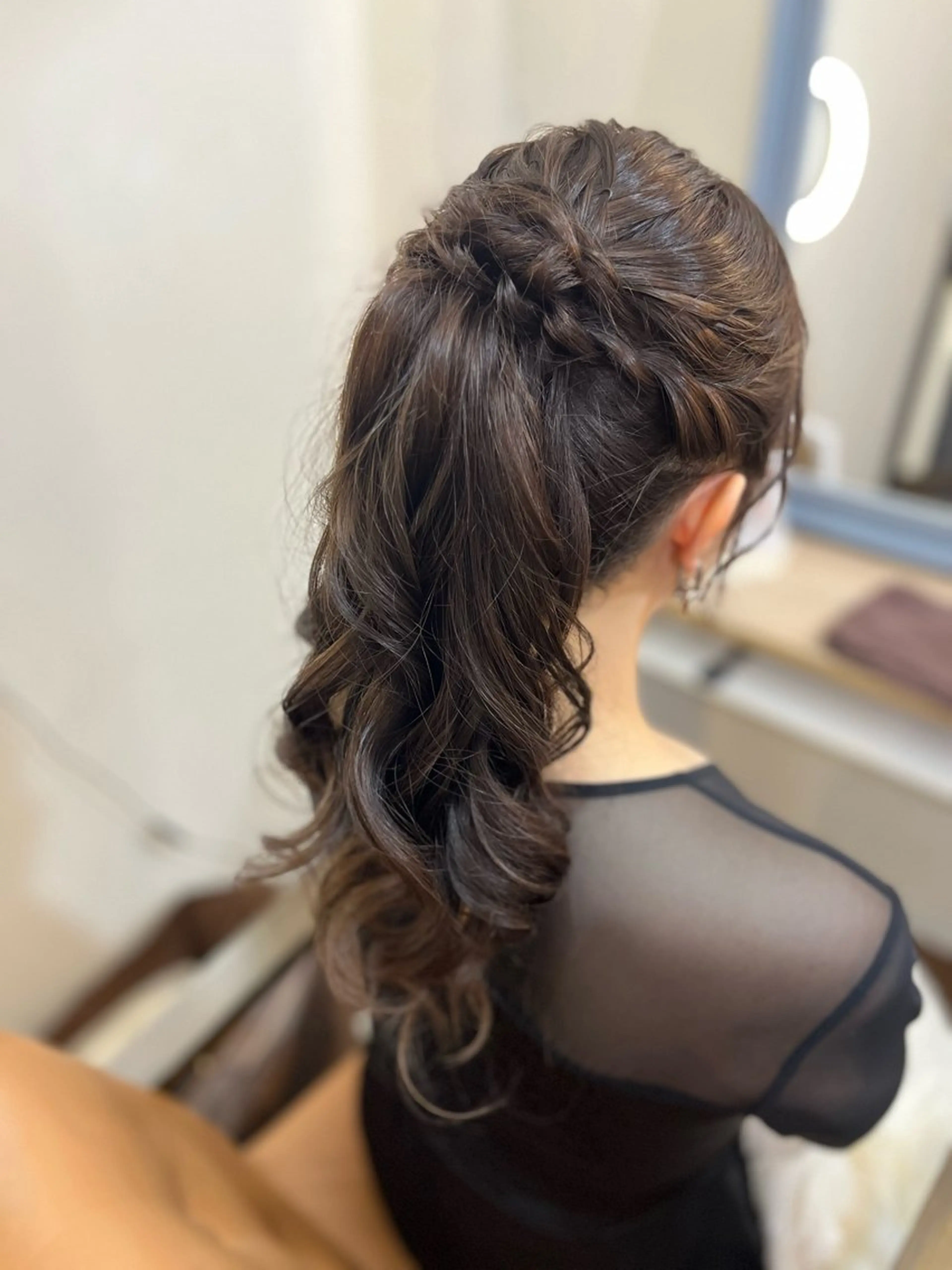 ヘアアレンジ ポニーテール 似合わせヘアメイク 💐オダギリチアキのヘアスタイル