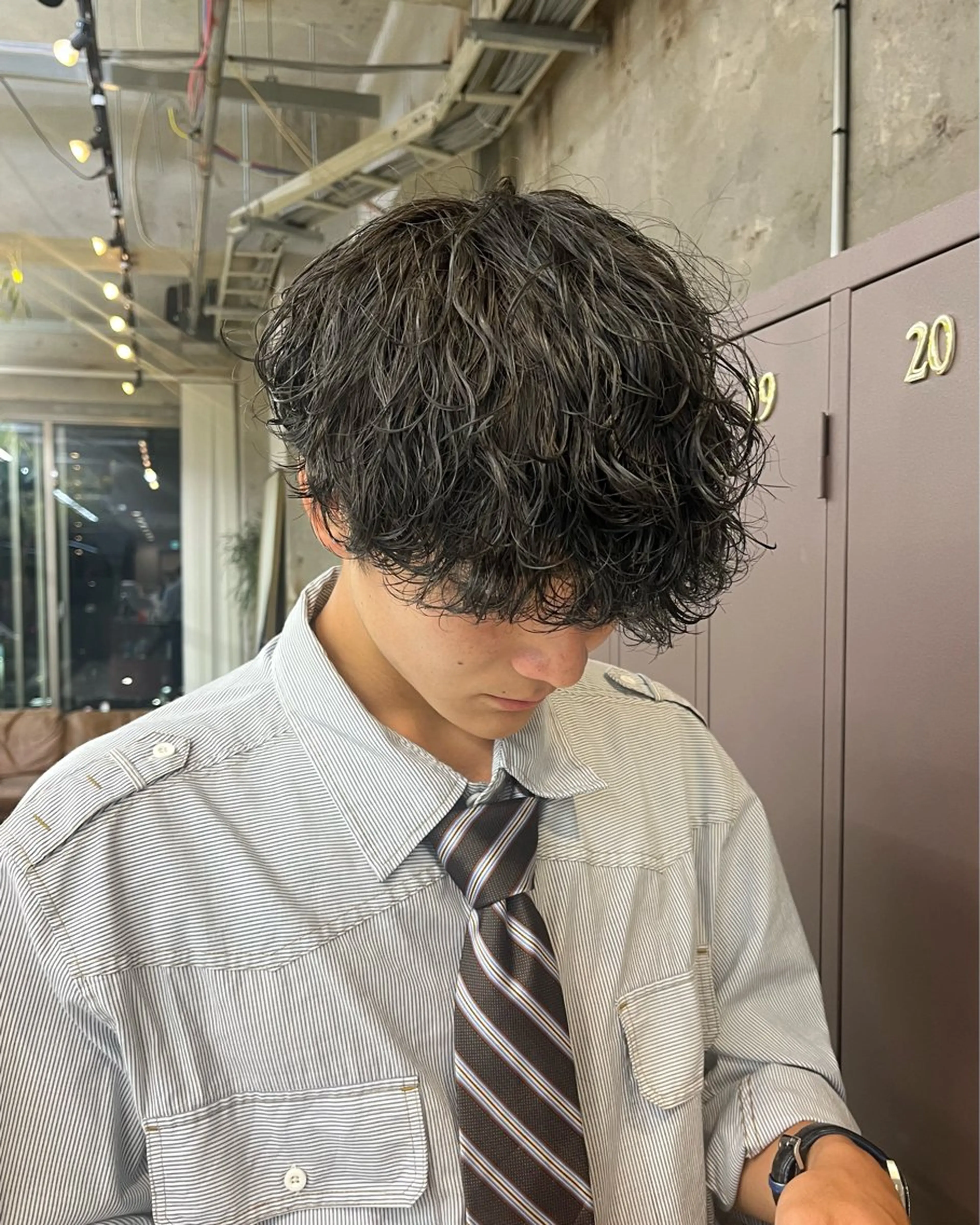 ショート ヘアカラー オリーブ/レイヤー/ 酸性ストレート/ゆなのヘアスタイル