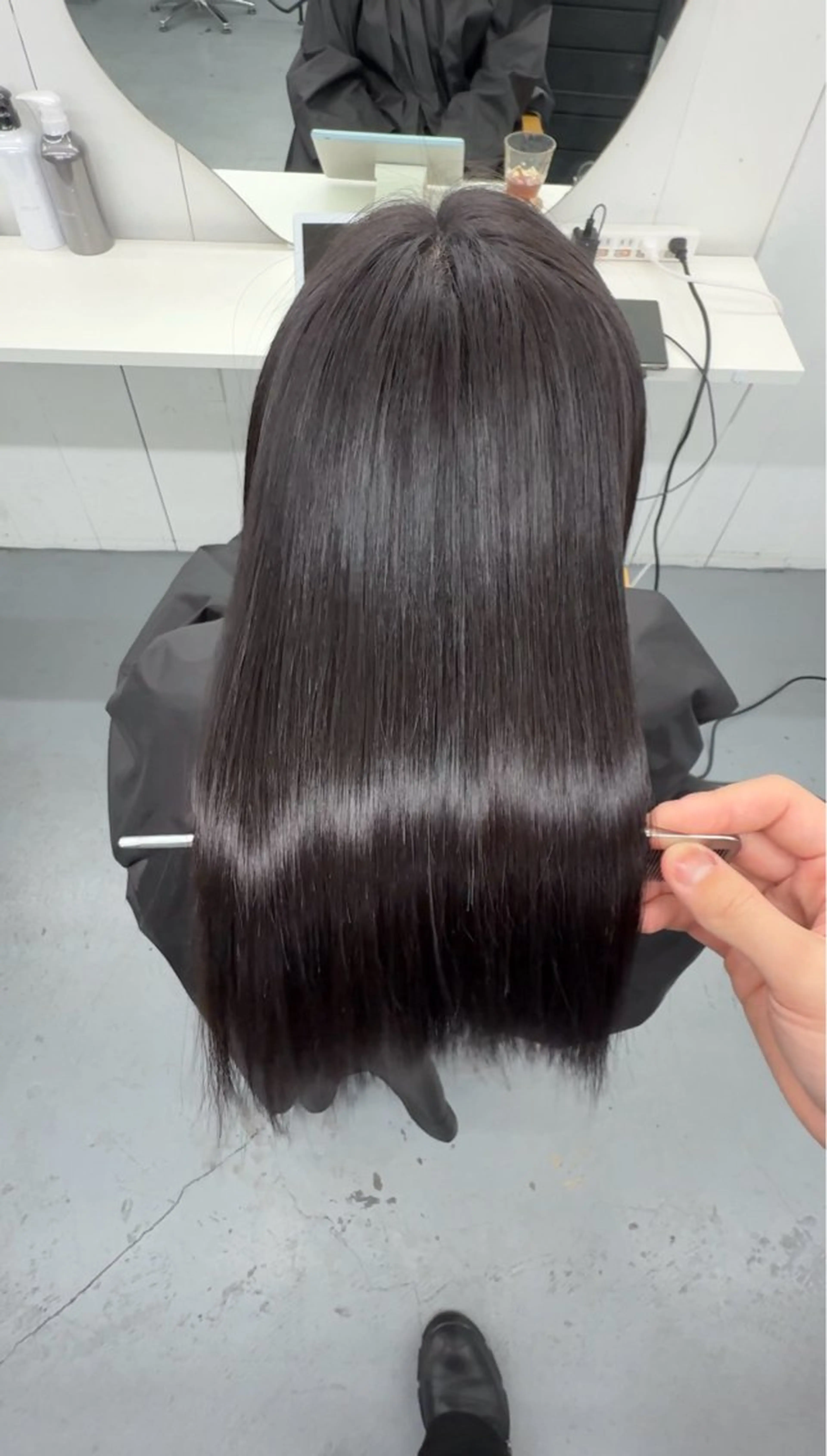 セミロング カット 縮毛矯正 柏の艶髪屋さん 💫だいちのヘアスタイル