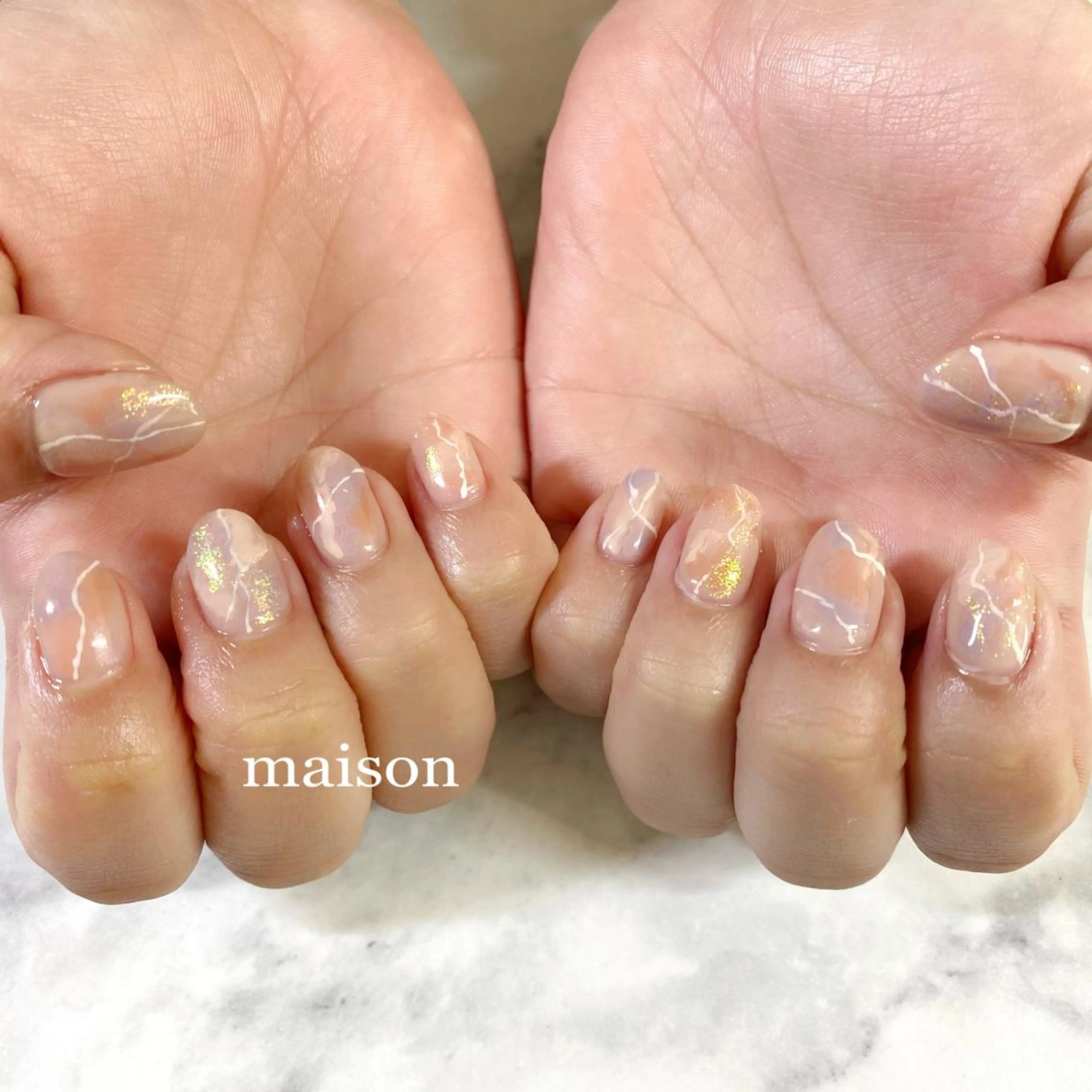 ネイル ニュアンスネイル ハンドネイル ISHIHARA KANAのネイルデザイン