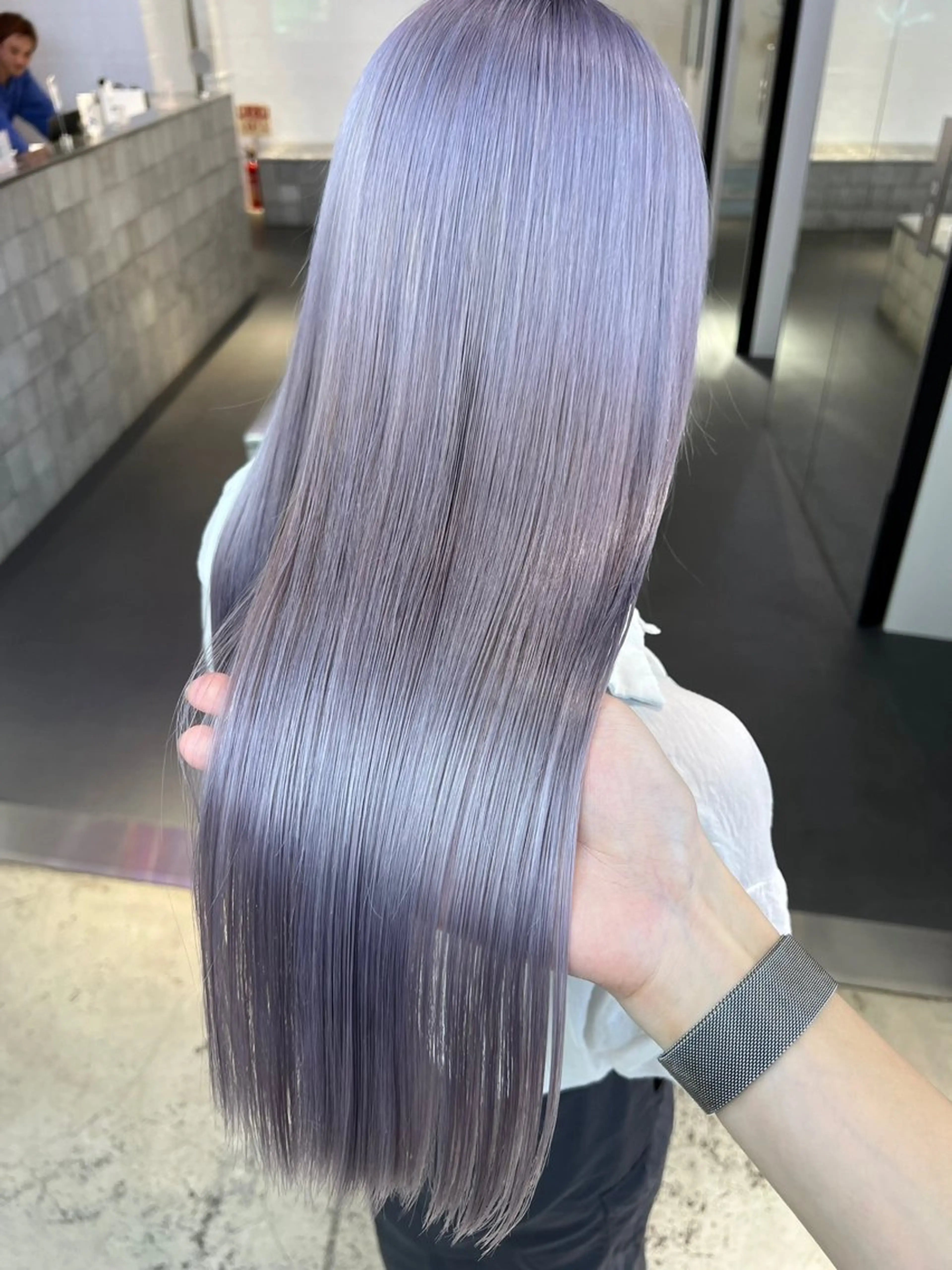 【 2回目以降の方 】💜🪩ダブルカラー➕2step TR🪩💜(ブリーチ込)の写真