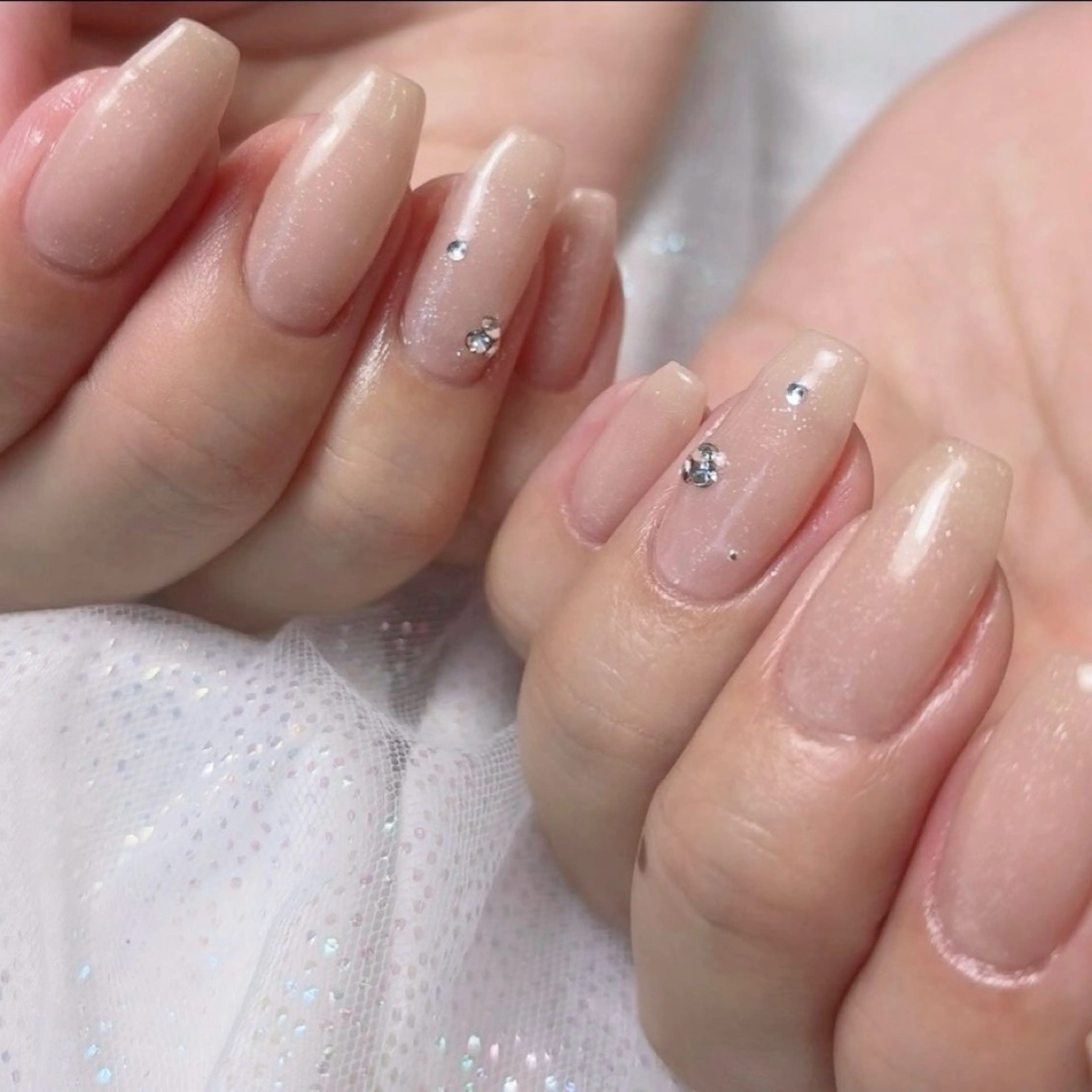 ネイル キラキラネイル ラメ(グリッター) ストーンネイル Monart moeのネイルデザイン