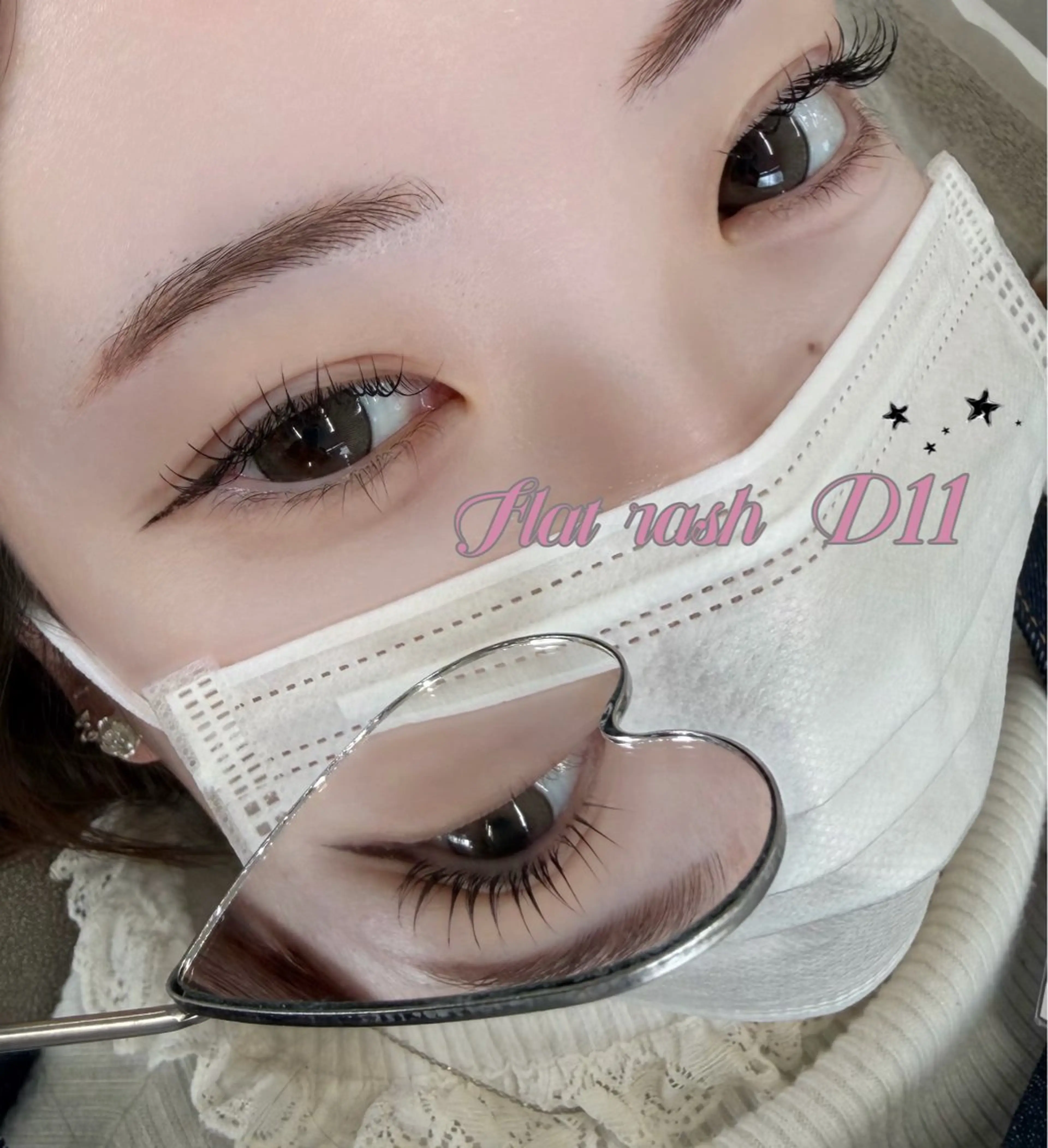 🎀【フラットラッシュ60​〜​80本】🎀※オフ不可［八王子/マツエク］の写真