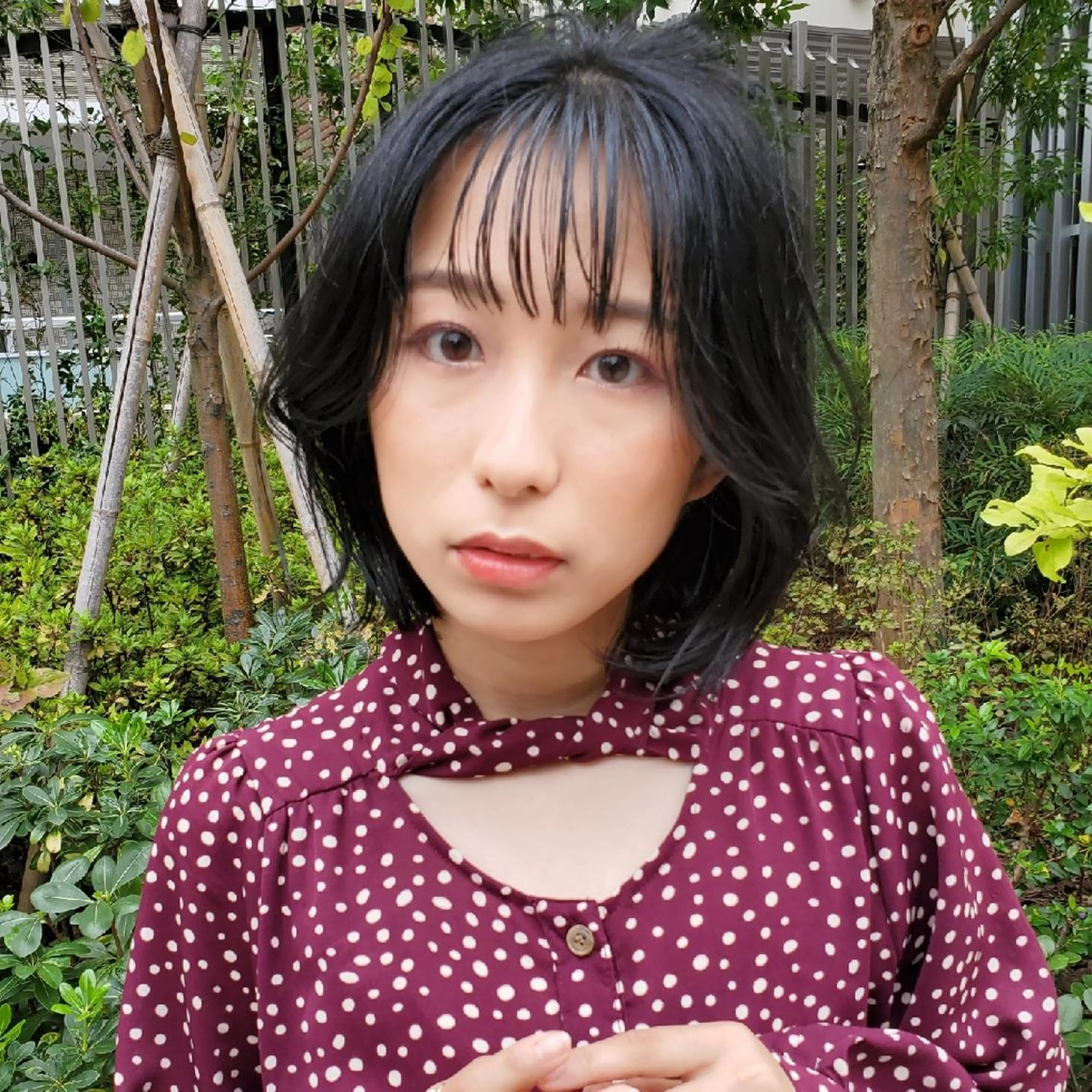 ミディアム カラー 切りっぱなしボブ ショートボブ ミディアムパーマ バレイヤージュ ベージュカラー カット ヘアカラー トリートメント フリーランス所属・韓国ヘア レイヤー くびれヘアMATSUのヘアスタイル