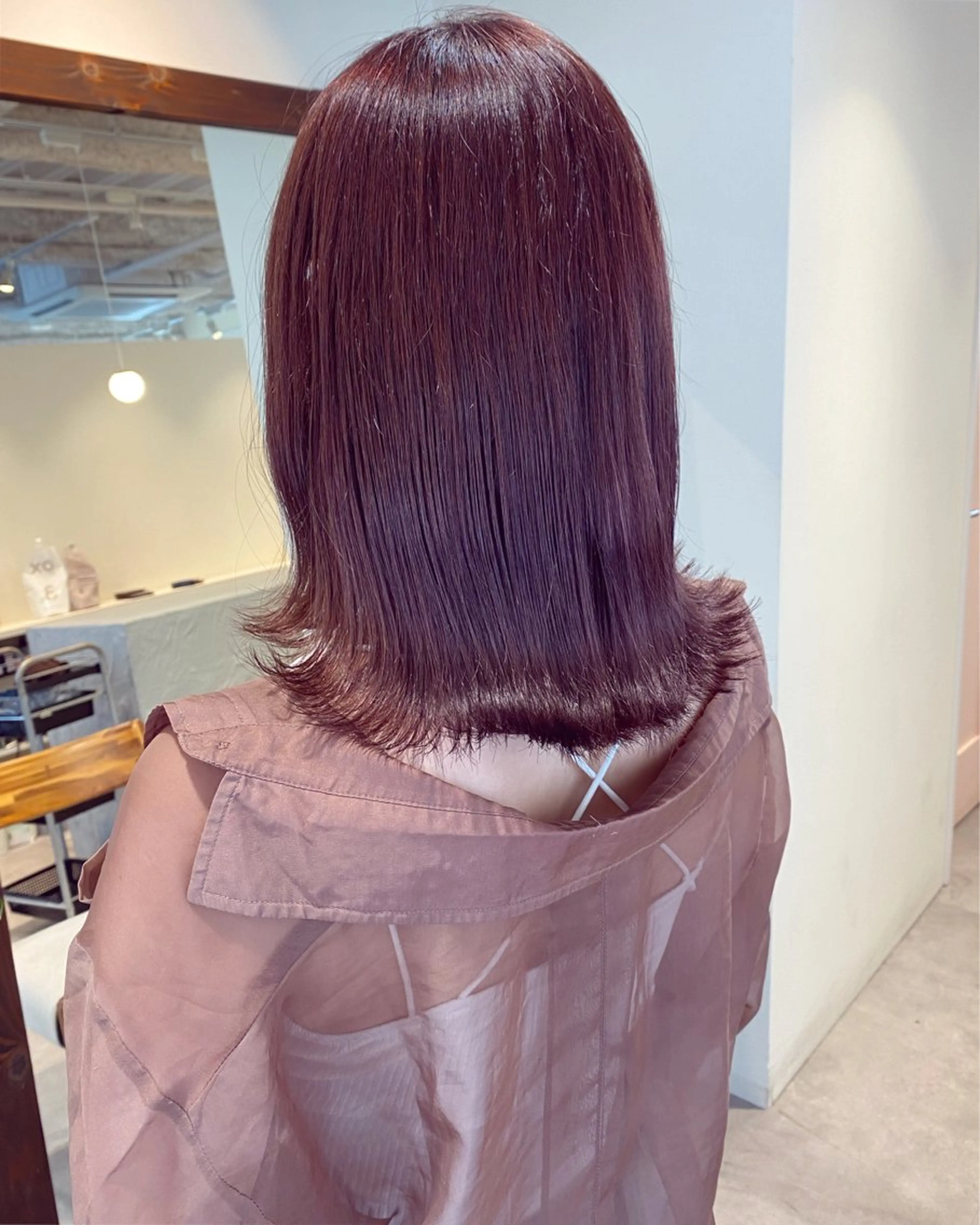 セミロング カラー 当日予約大歓迎💗 依田瑞希のヘアスタイル