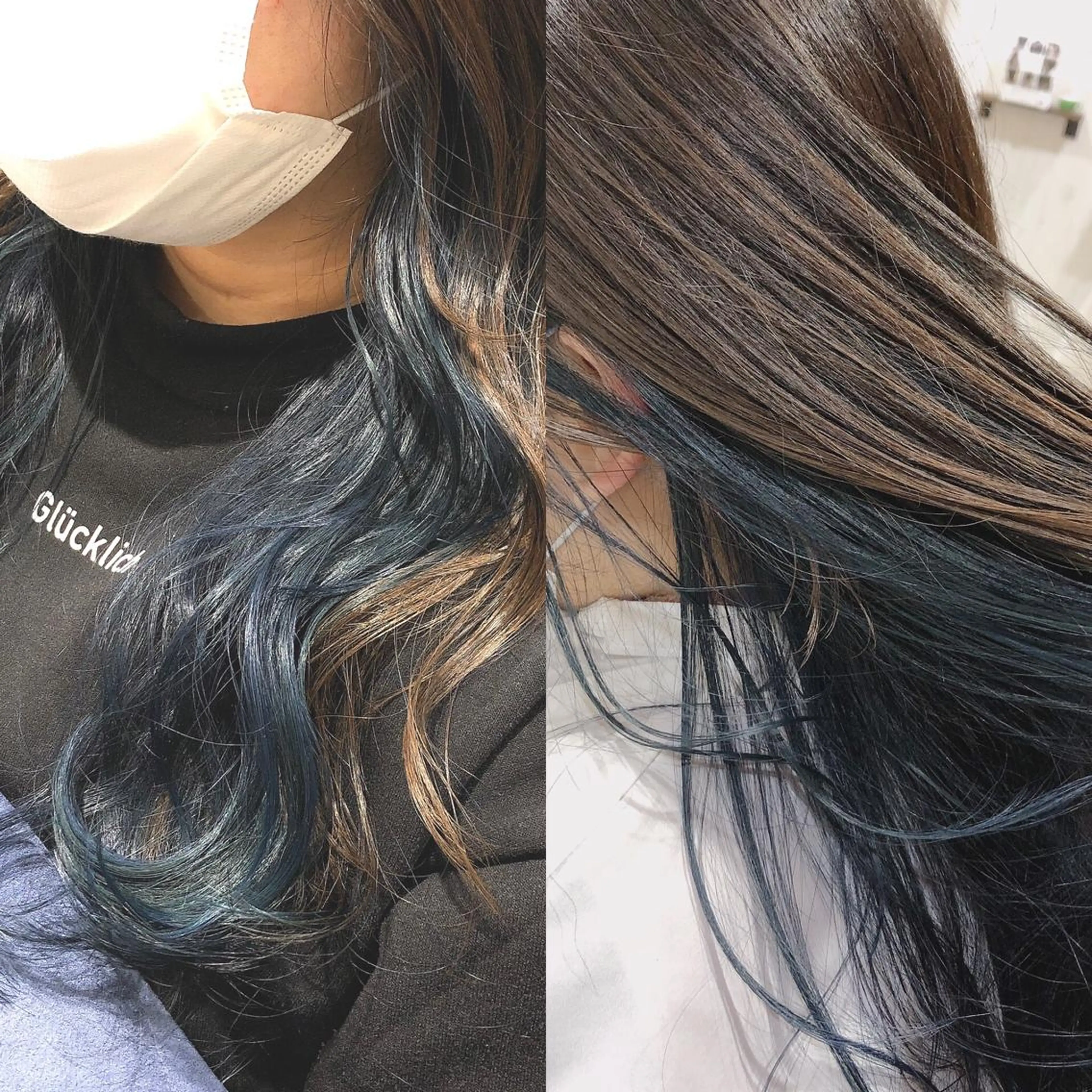 セミロング カラー ワンレンボブ セミロングパーマ アッシュ ベージュカラー ショコラベージュ 桜木町/西山竜一 /大人可愛い×美髪のヘアスタイル