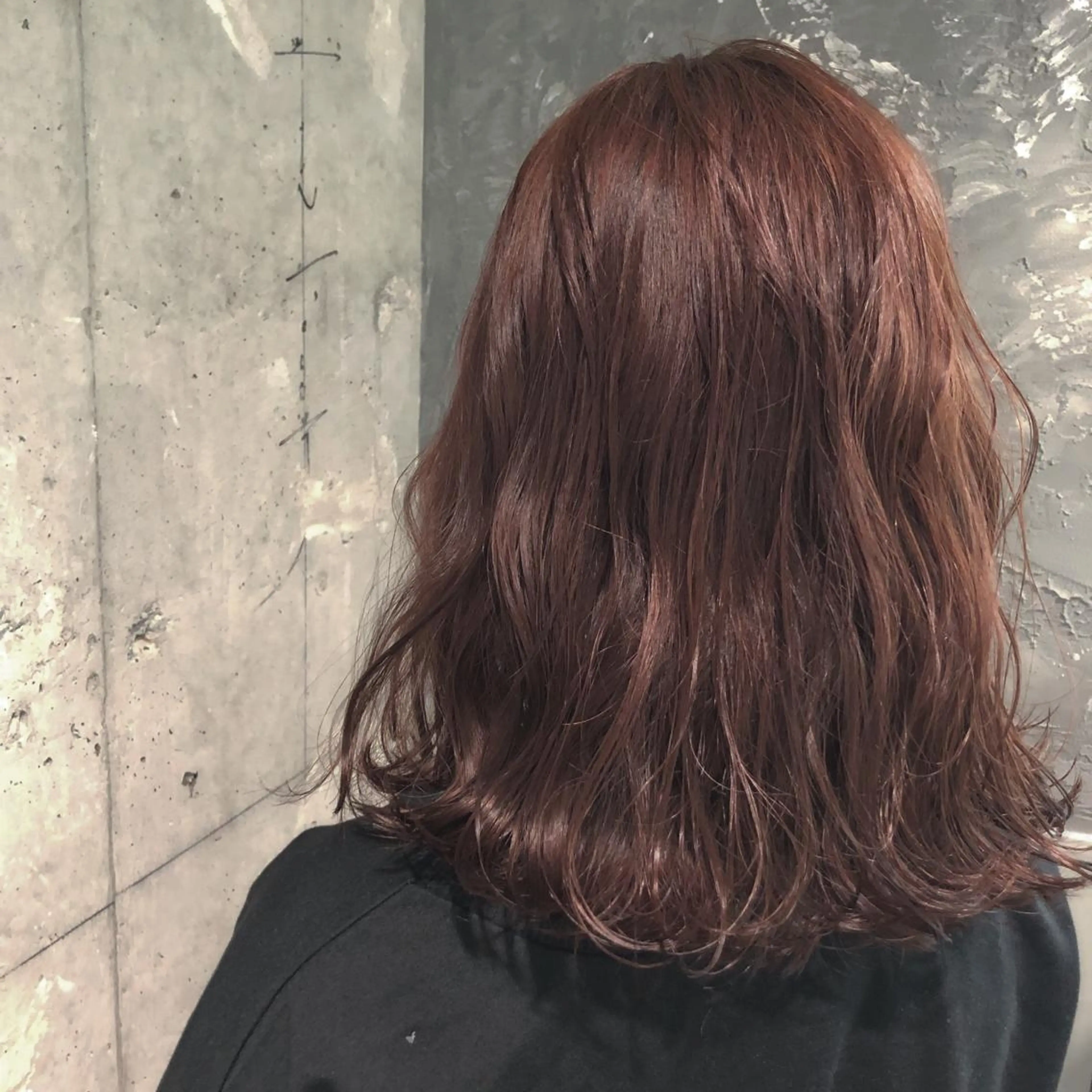 ミディアム カラー ヘアアレンジ ブラウンカラー ピンクカラー ピンクブラウン 美髪矯正/透明感カラ ー🫧YUUKI🫧のヘアスタイル