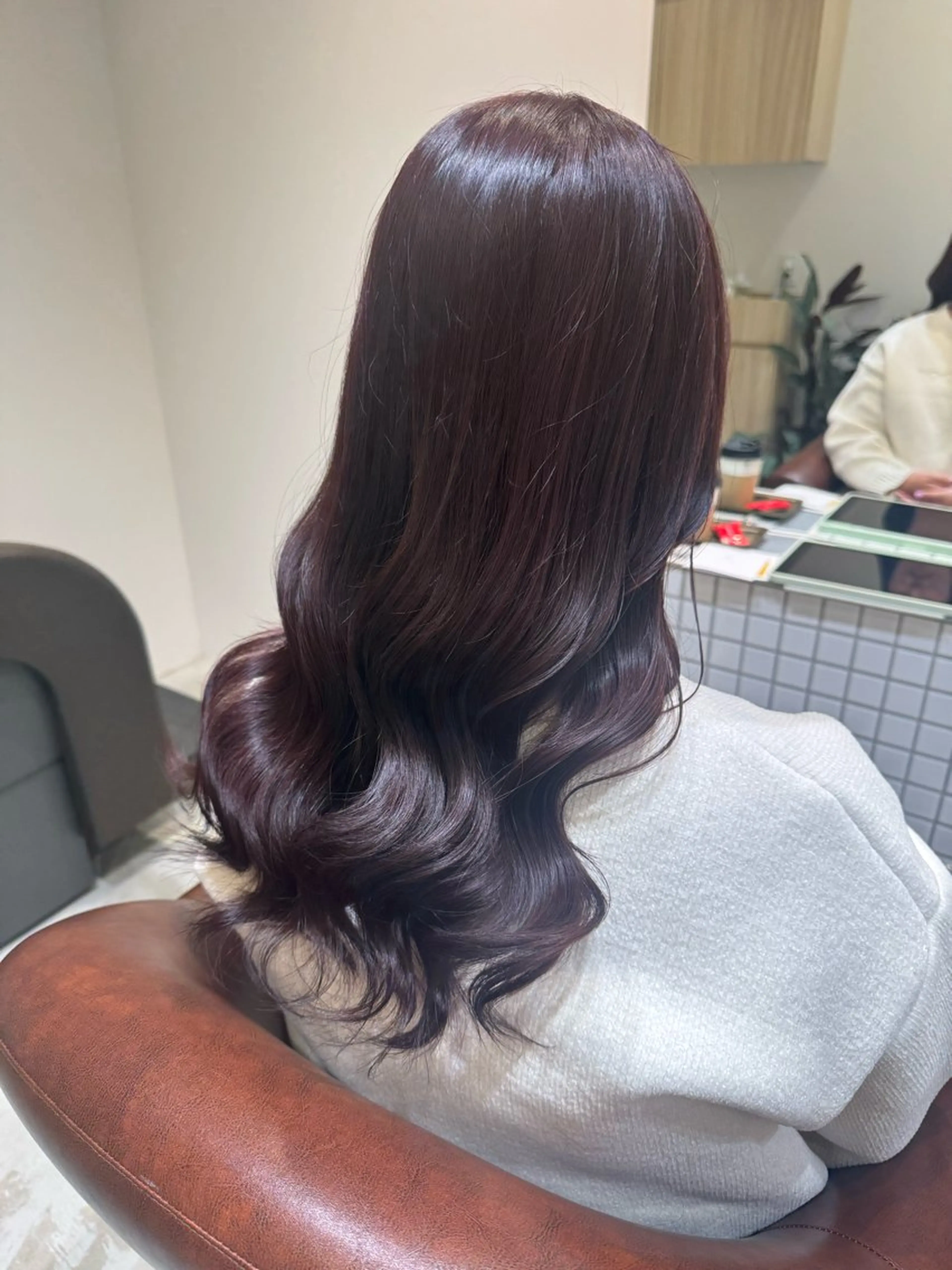 ロング カラー ピンクカラー 太田 恵美梨のヘアスタイル