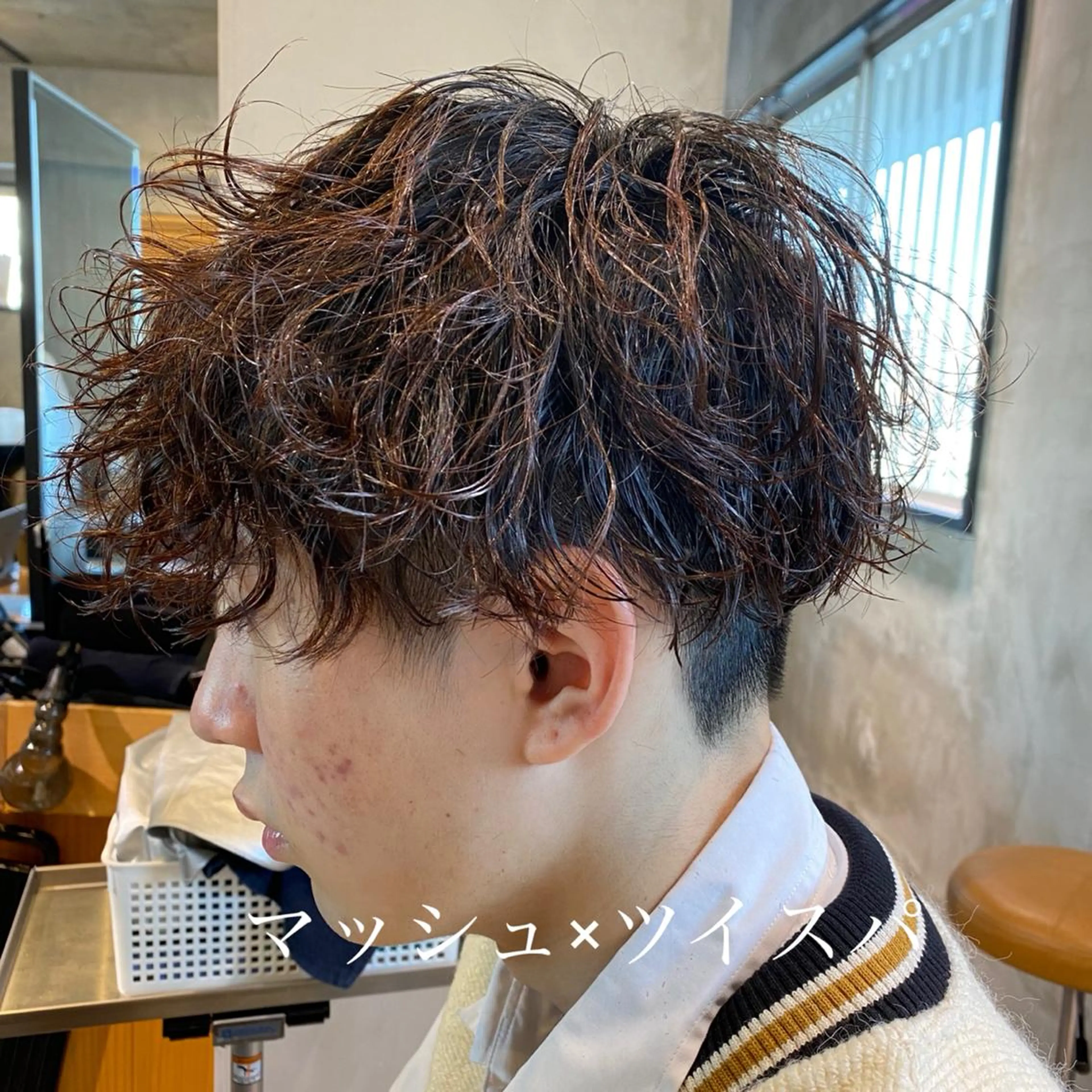 ショート パーマ メンズ カット パーマ ✂︎メンズ特化✂︎ 竹内貴則のヘアスタイル