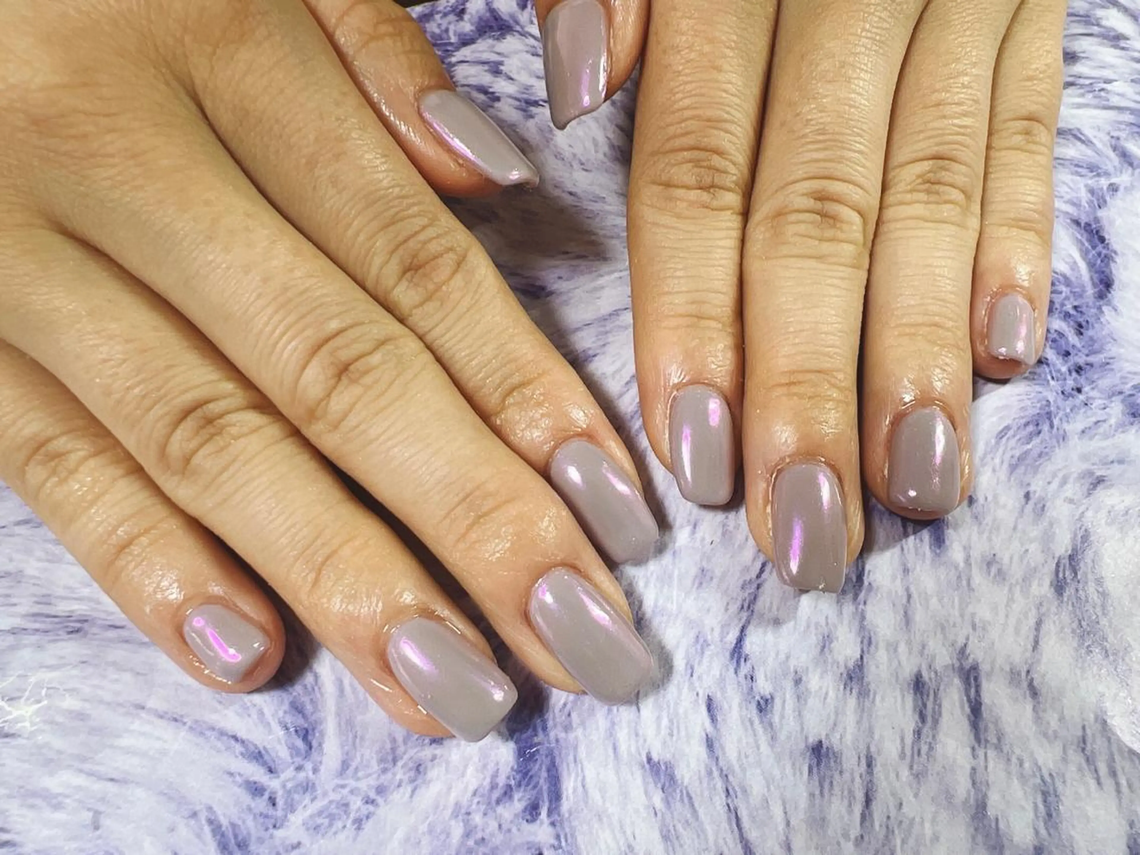 ネイル パープル kikinail 溝の口のネイルデザイン