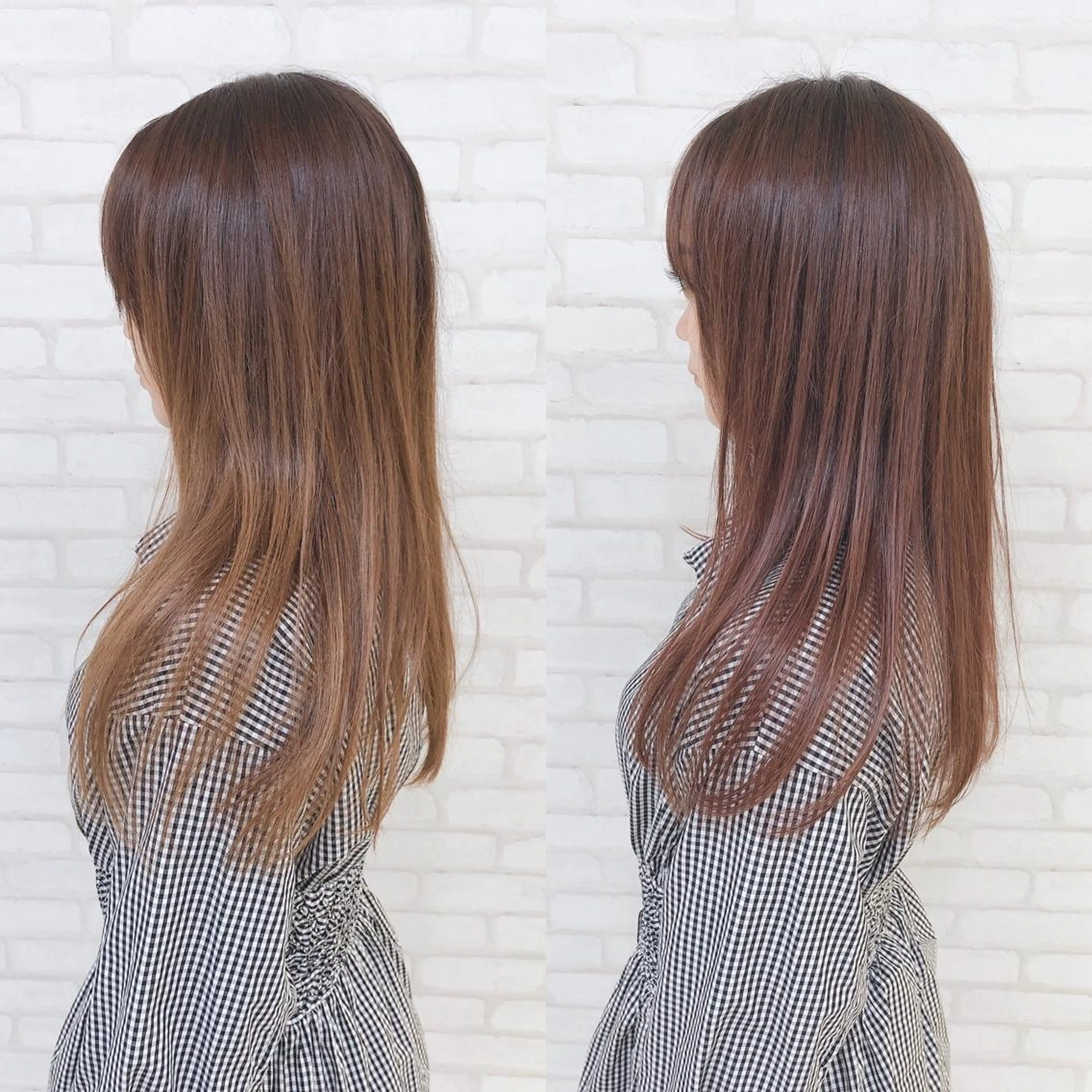 セミロング アビリタ 警固のヘアスタイル