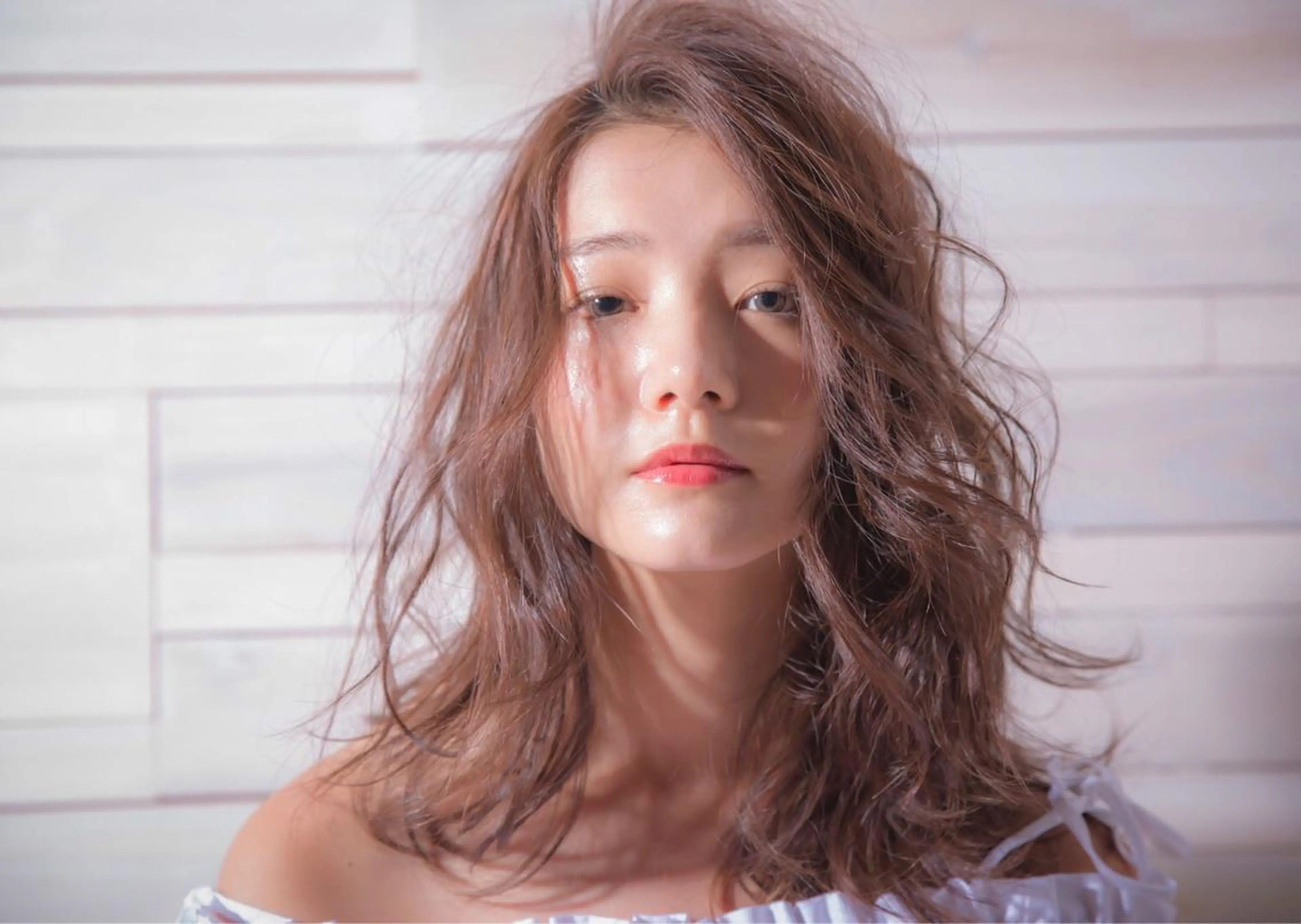 ミディアム カラー ○HITOMI ○のヘアスタイル