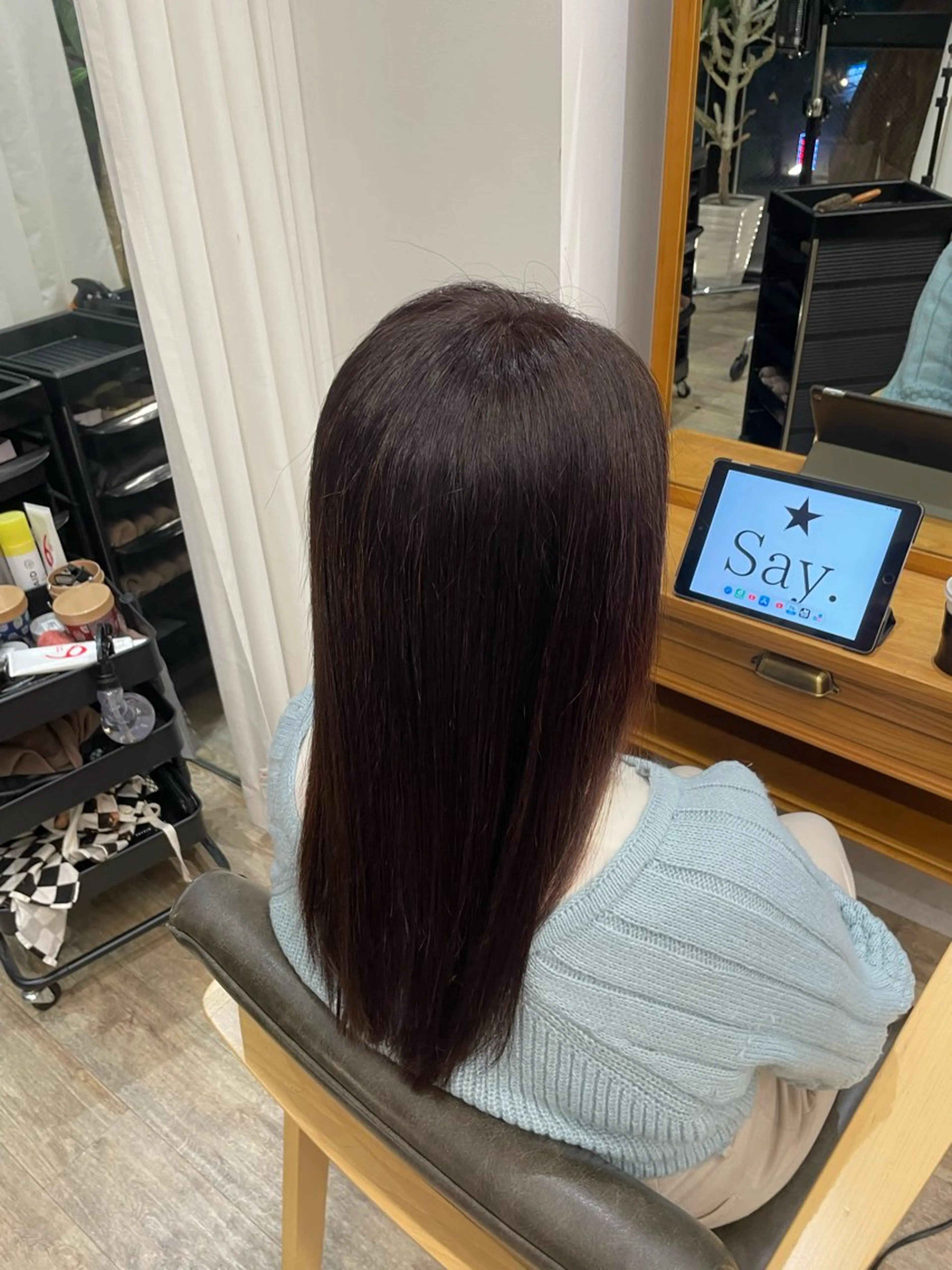 セミロング ヘアカラー トリートメント 北村 太河のヘアスタイル