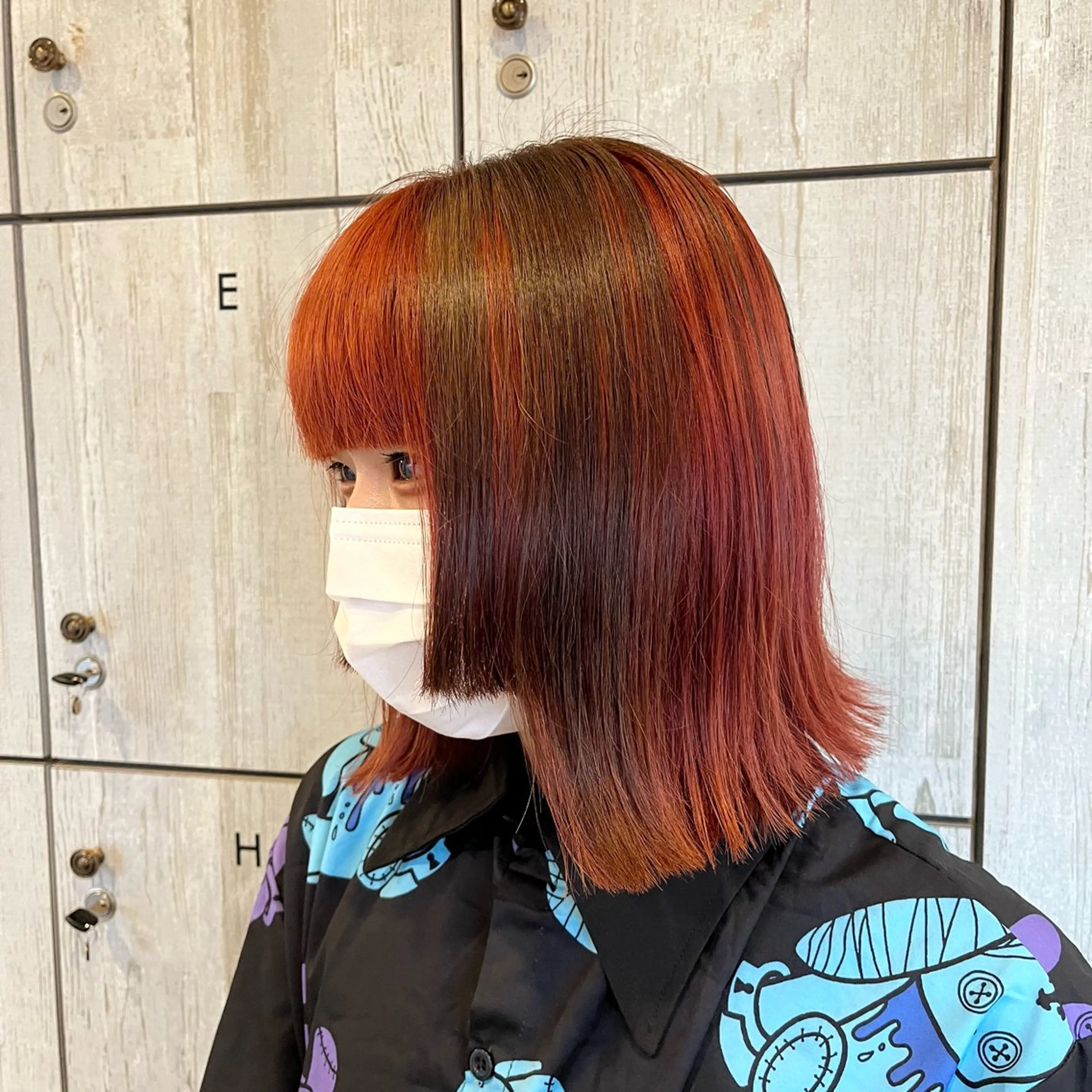 ミディアム カラー ♡ナナコ♡ レイヤー/艶髪のヘアスタイル