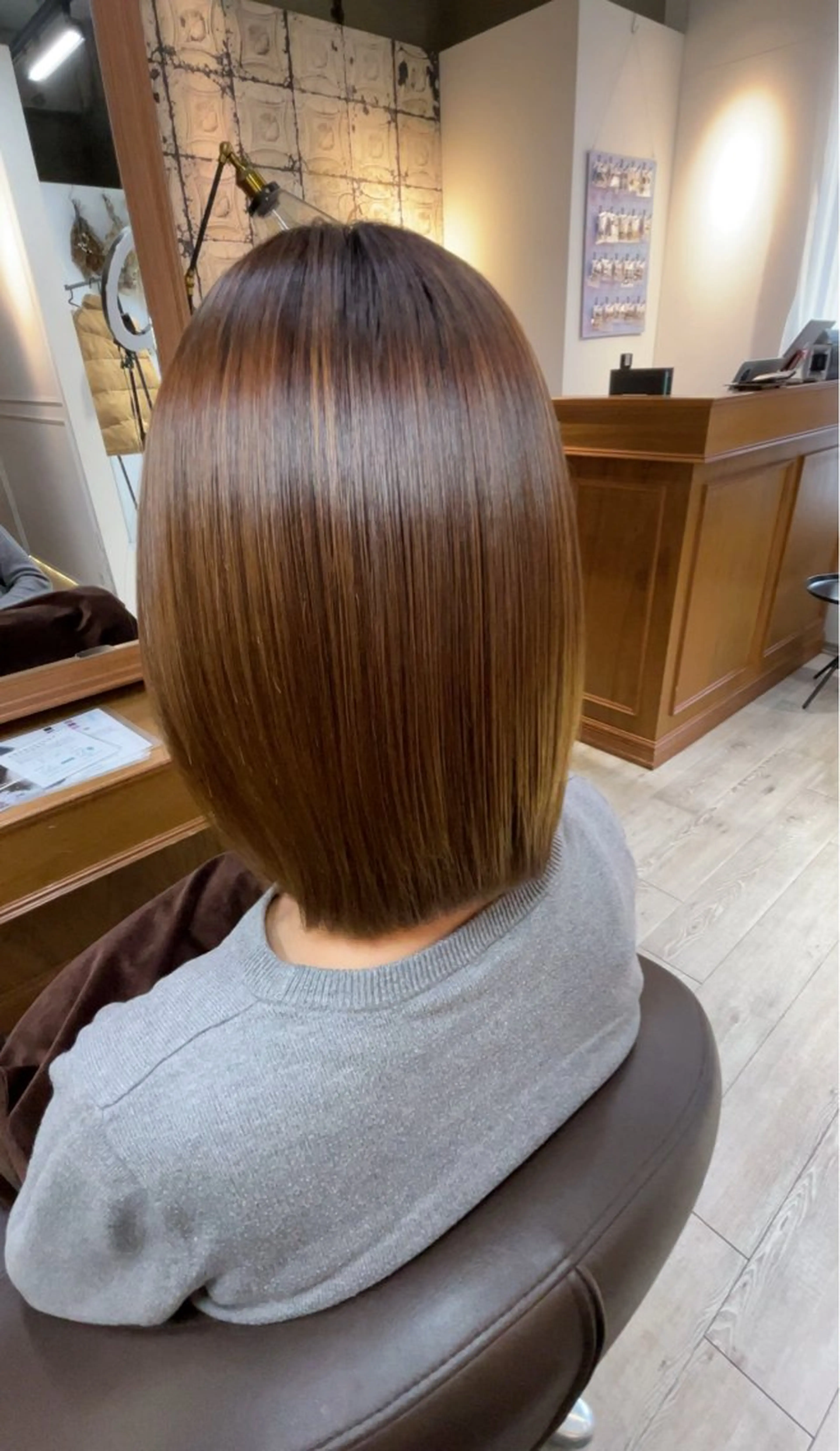 ミディアム 縮毛矯正 トリートメント れい|髪質改善| カラー|高槻|大阪のヘアスタイル