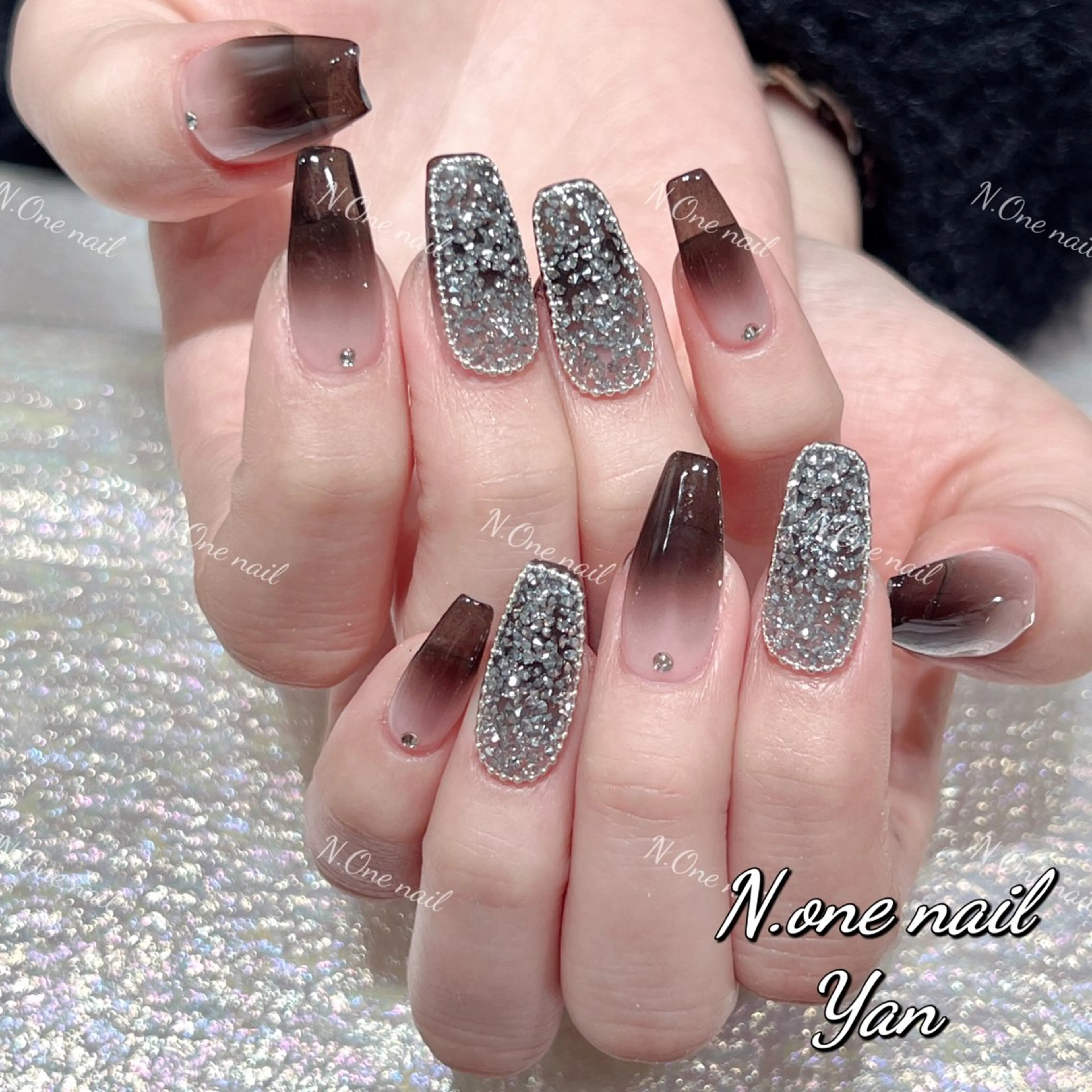 ネイル 長いだし/スカルプ/ パラシェルN.oneのネイルデザイン