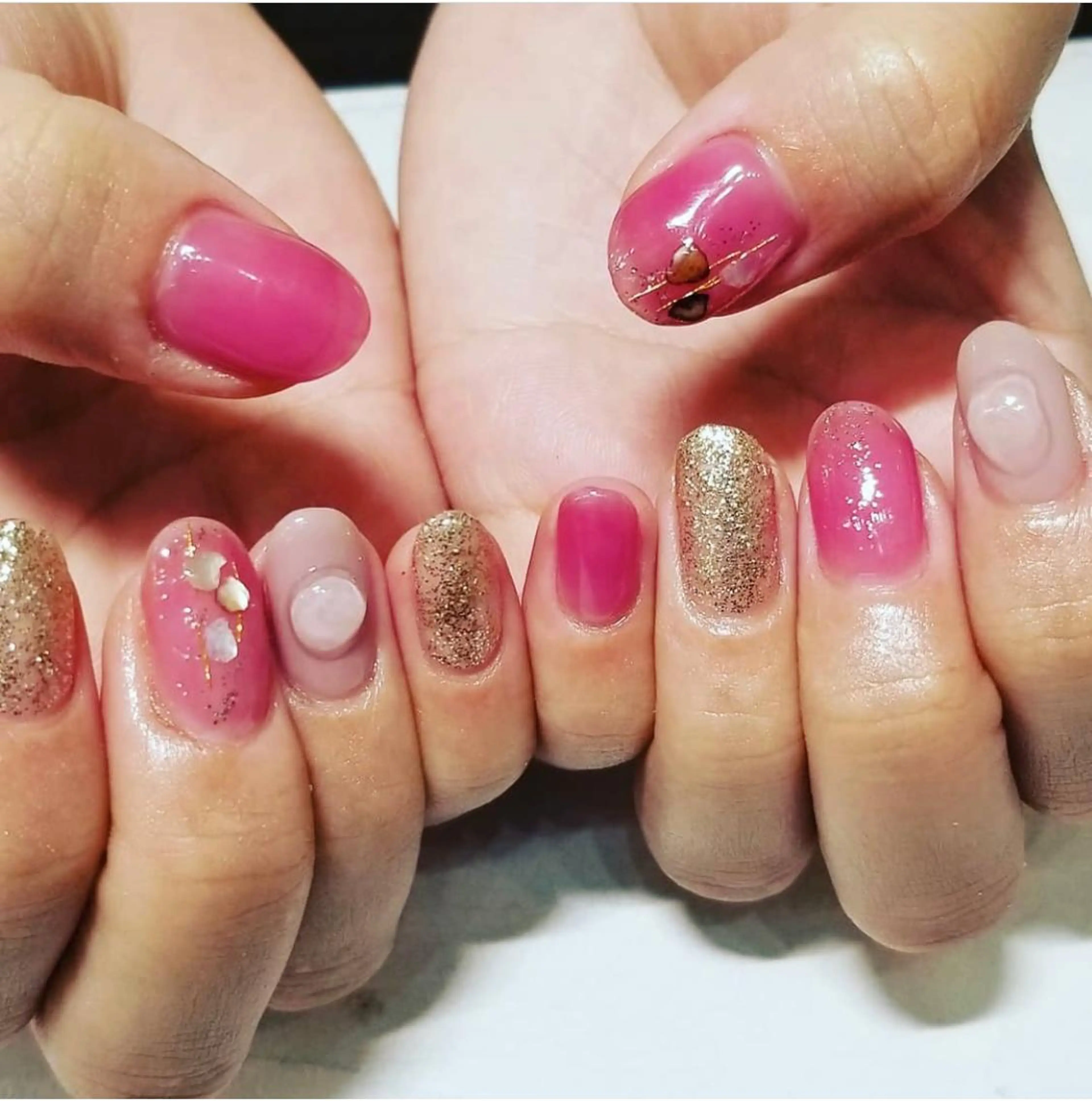 ネイル ニュアンスネイル Chérinail 爪のお手入れのネイルデザイン