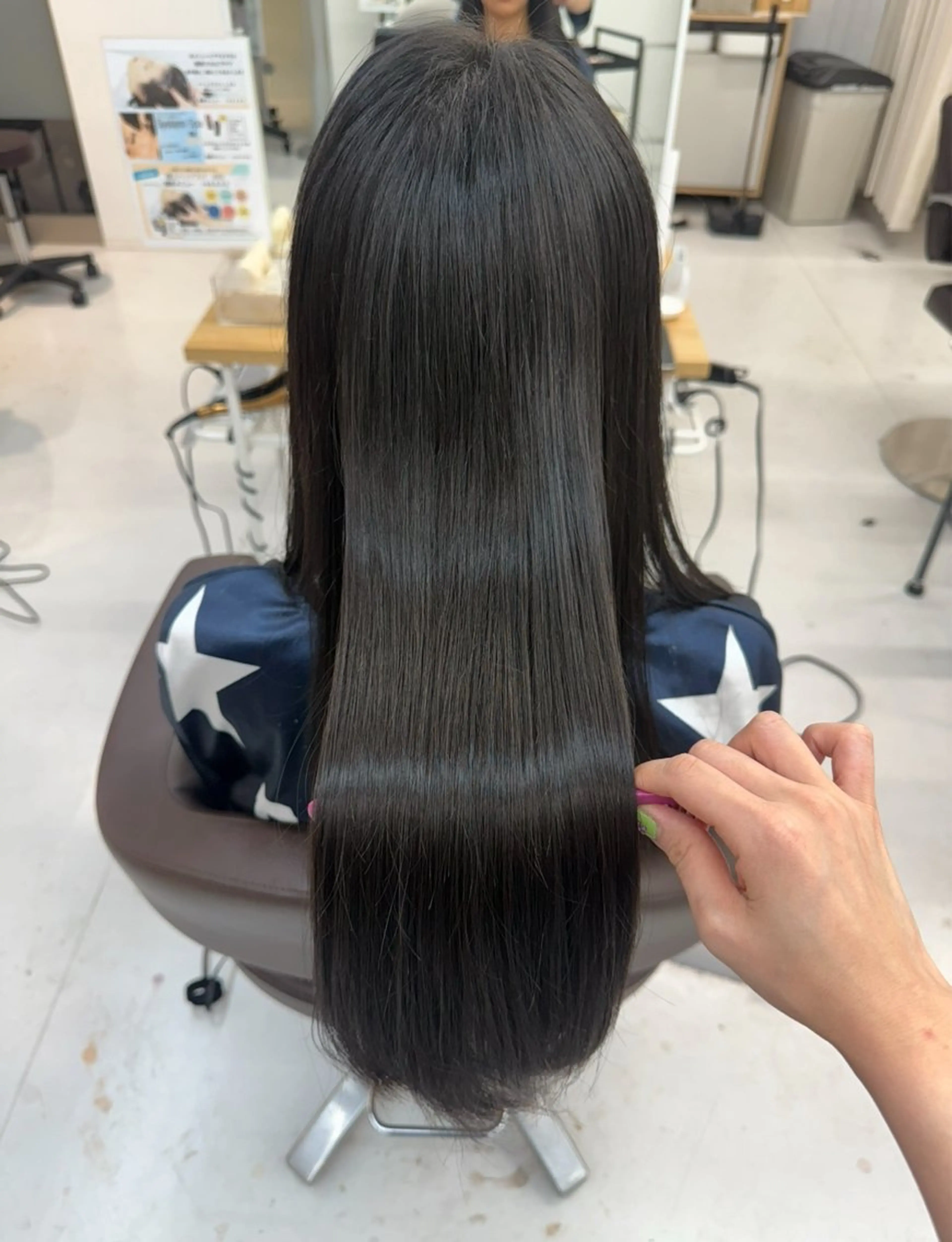 ロング 縮毛矯正 トリートメント 榎本雪来⛄️ メンズカット✂️のヘアスタイル