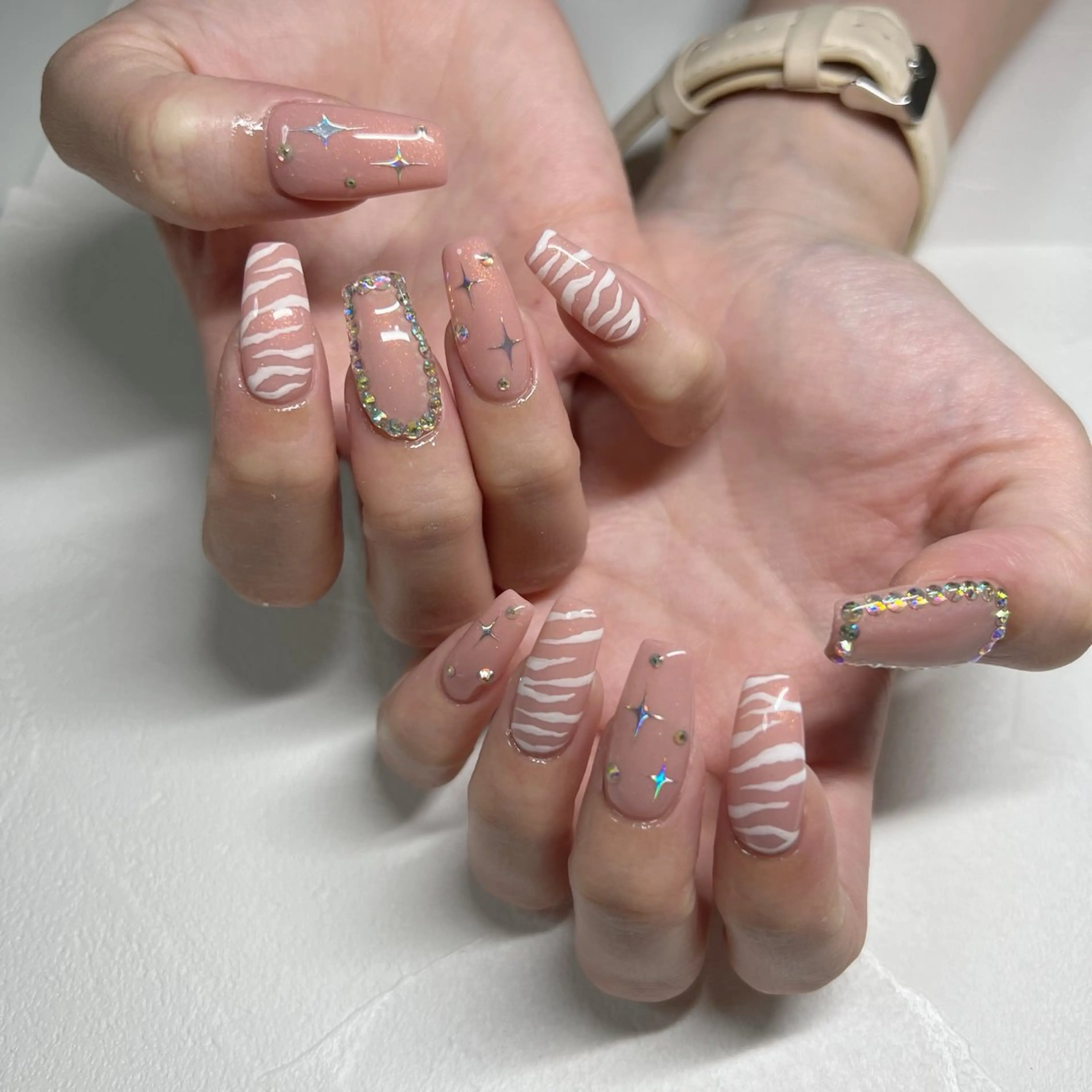 ネイル アニマル柄 ハンドネイル 川端 京香のネイルデザイン