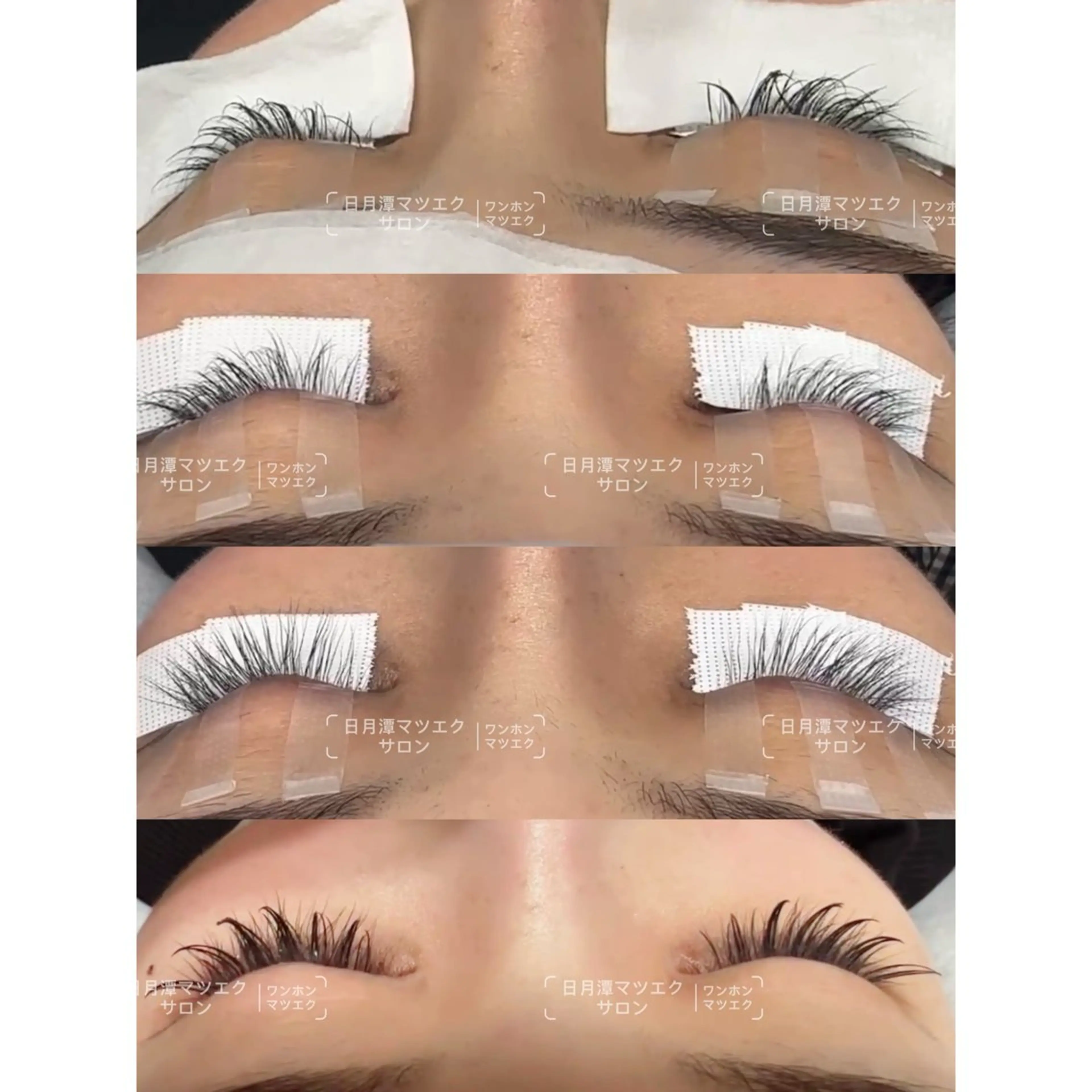 マツエク・マツパ フラットラッシュ ナチュラル ボリュームラッシュ ワンホンマツエク マツエク 🔆日月潭🌙 銀座店のマツエク・マツパデザイン
