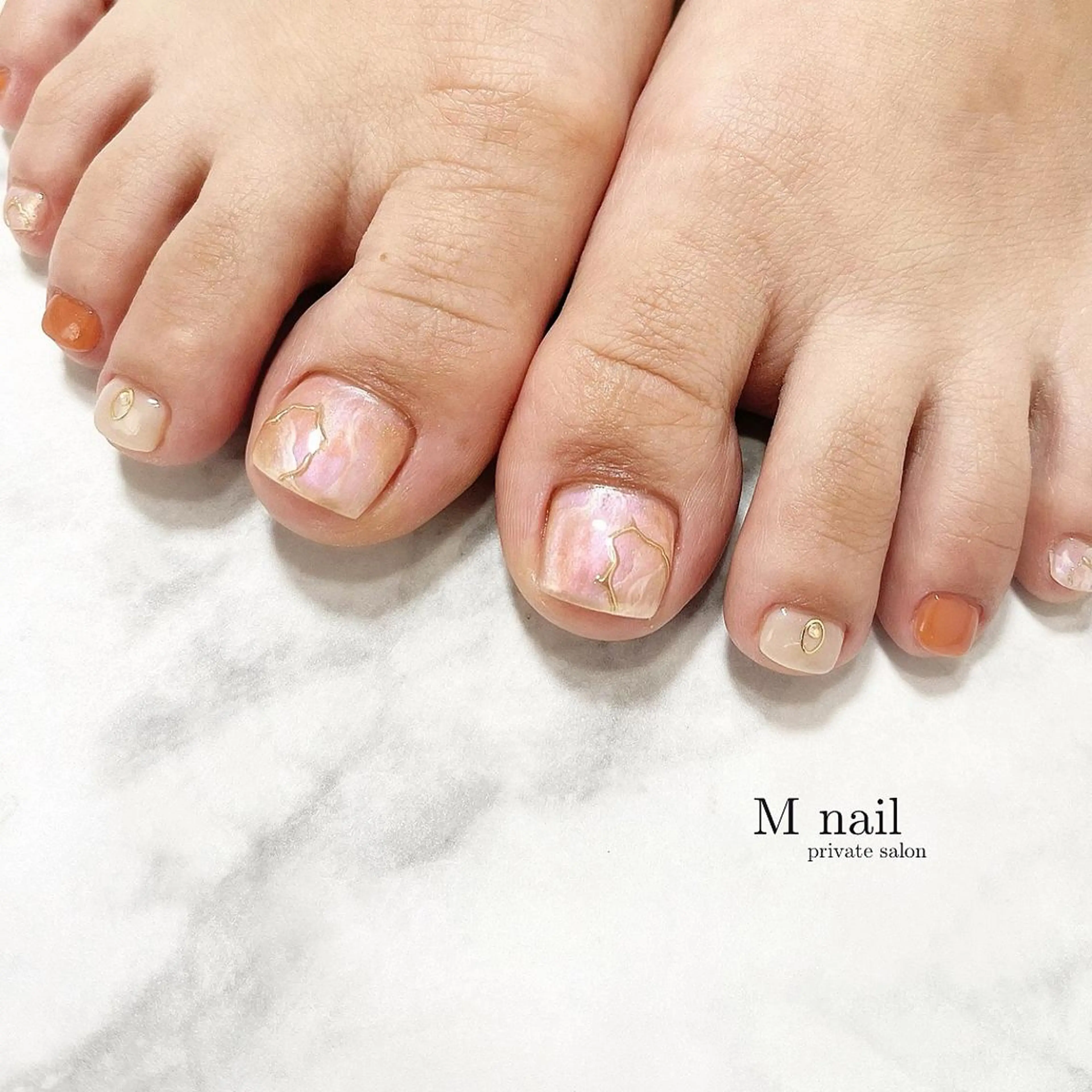 ネイル フットネイル M　nail所属・M nailのネイルデザイン